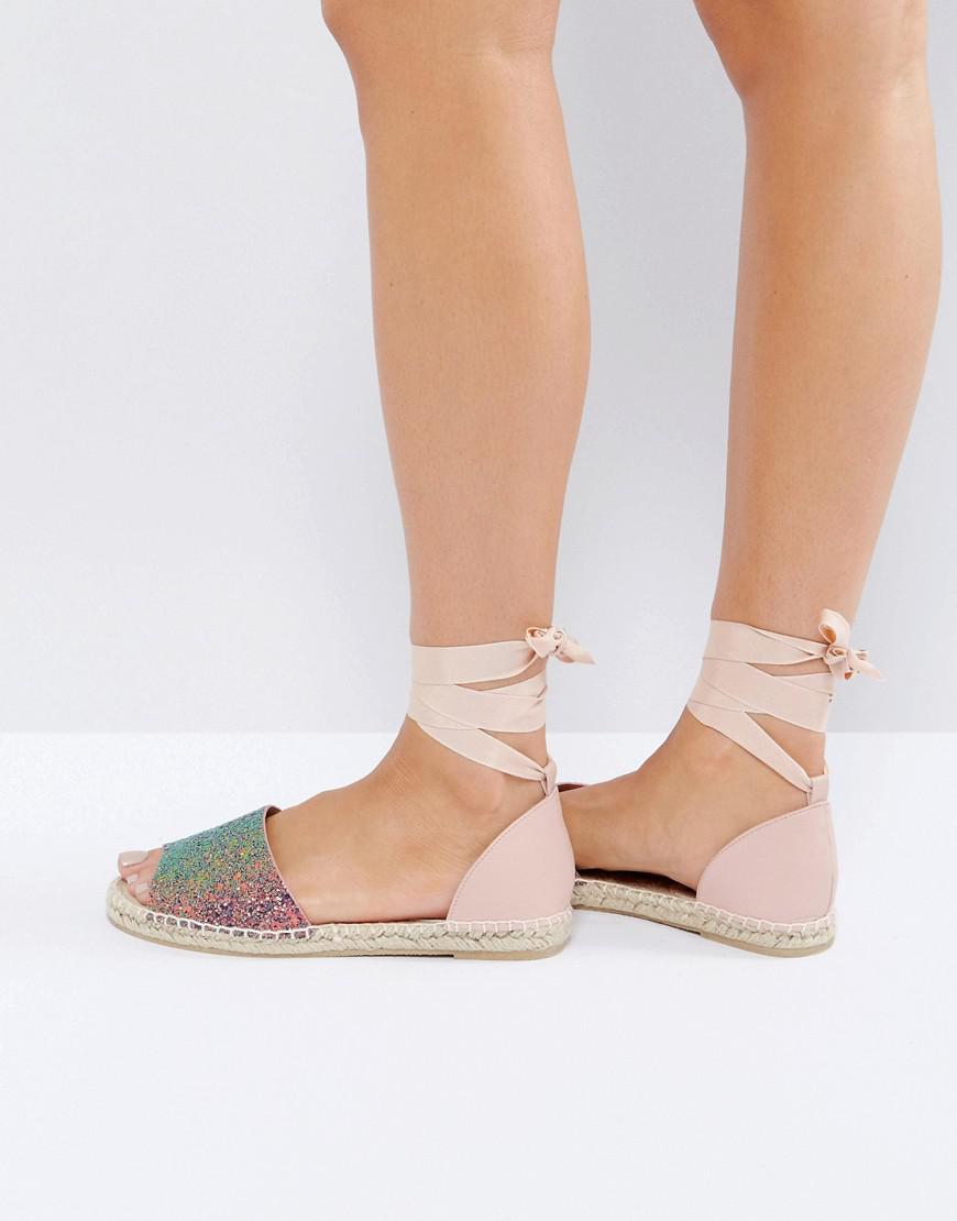 glitter espadrilles sandals