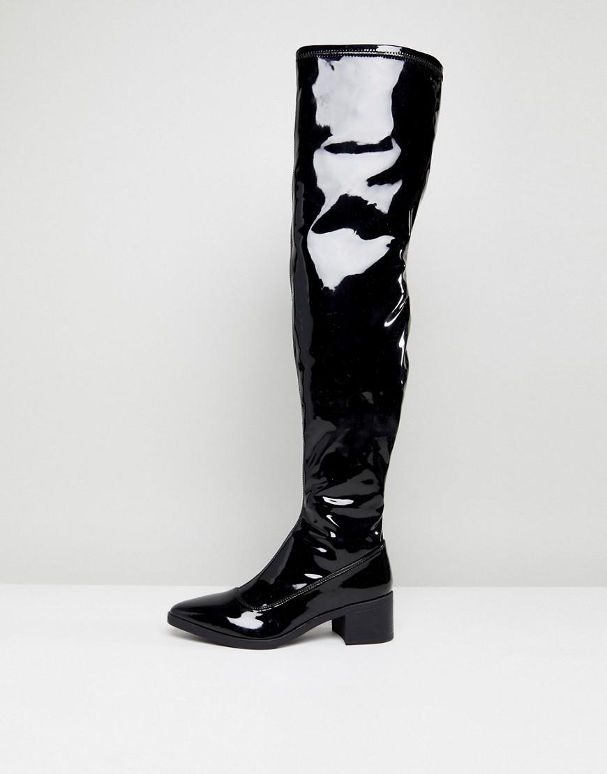 knee high chelsea boots monki