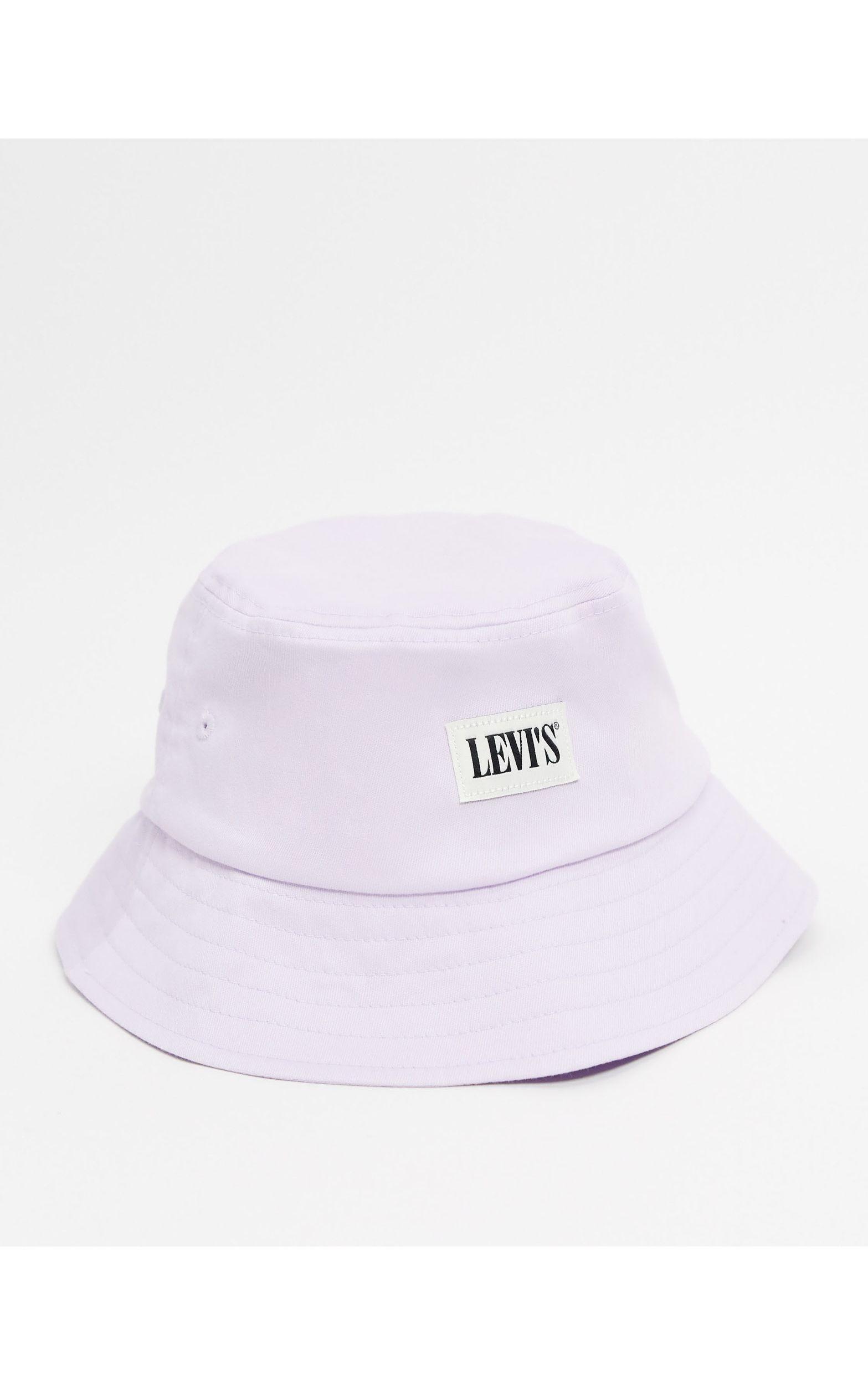 Cappello da pescatore con logo lilla di Levi's in Viola | Lyst