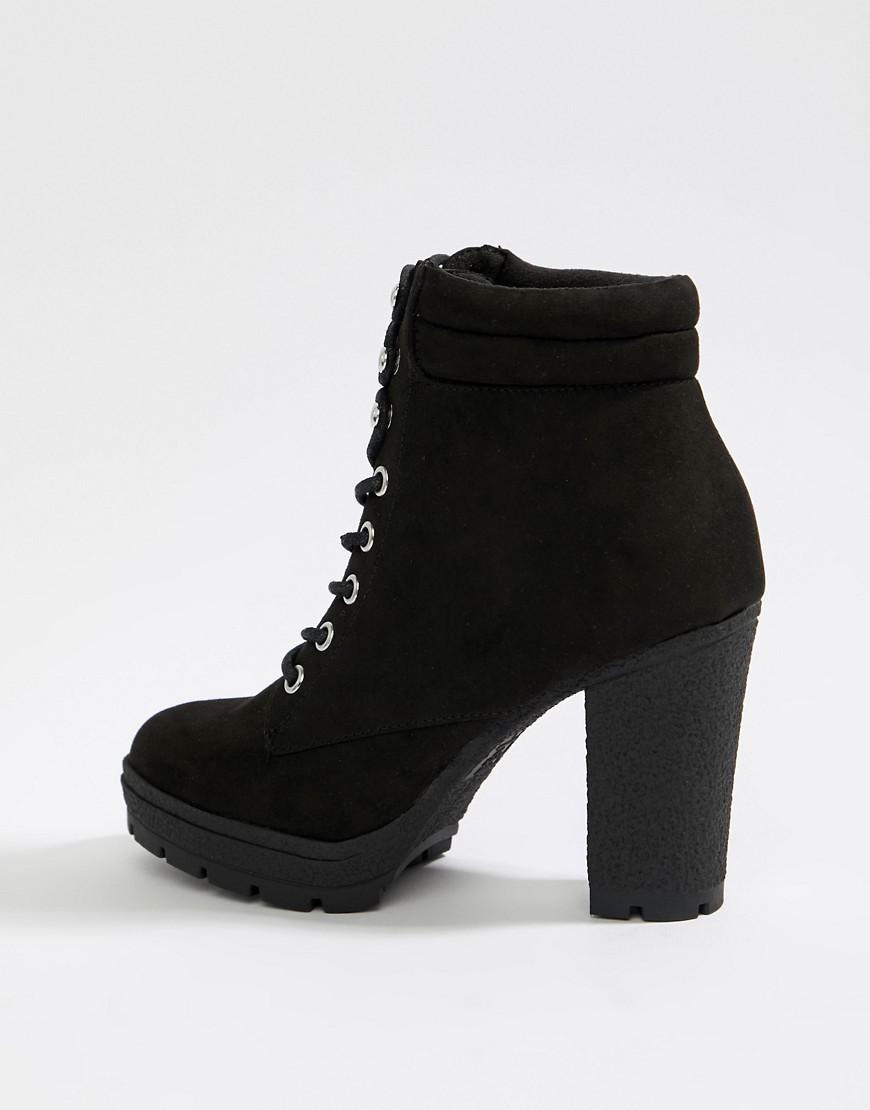 Bottines Femme noires à Talon cuir Italien | Suzie Black | ÉMZI PARIS