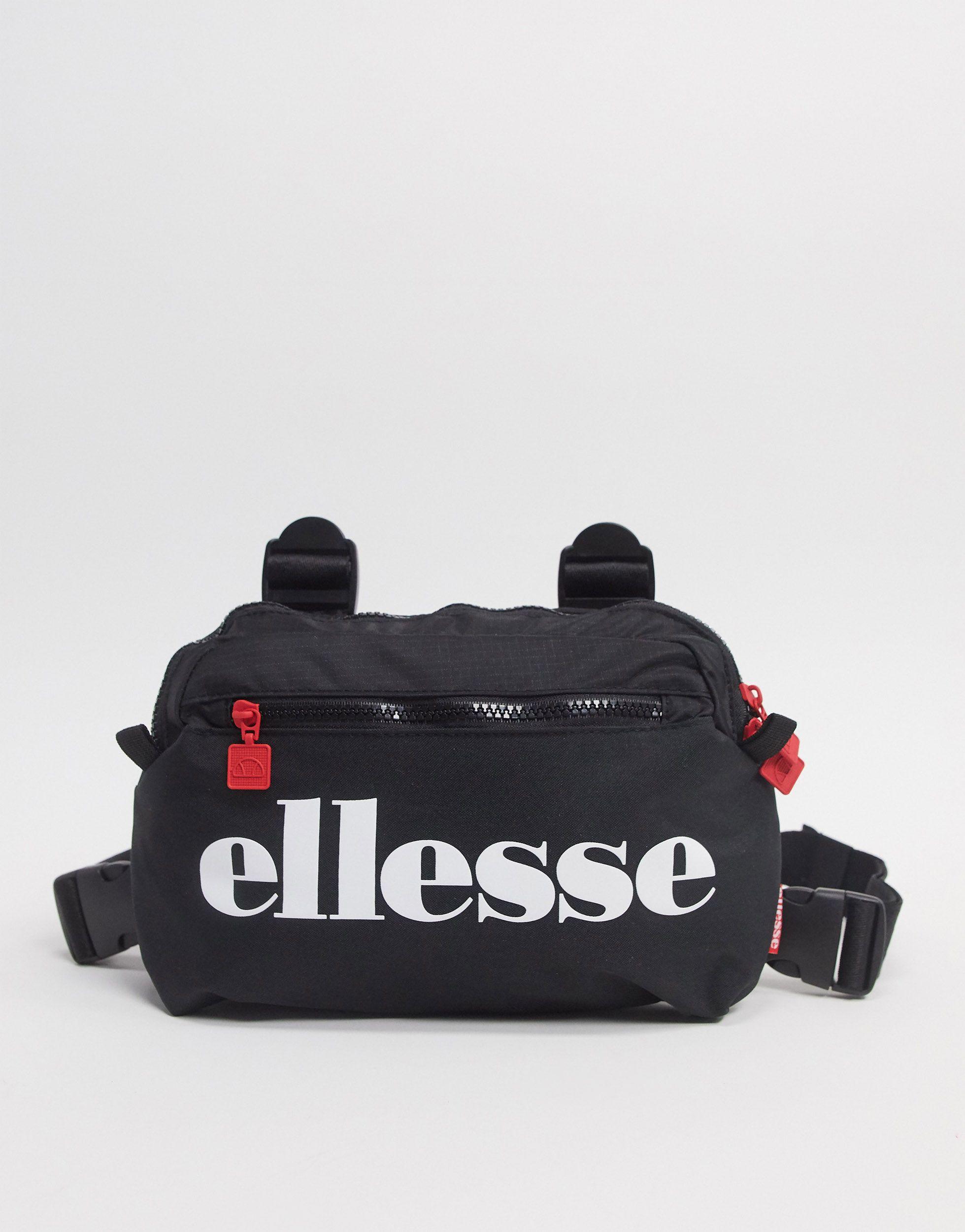 Ellesse Aruga Chest Bag in Black for Men | Lyst