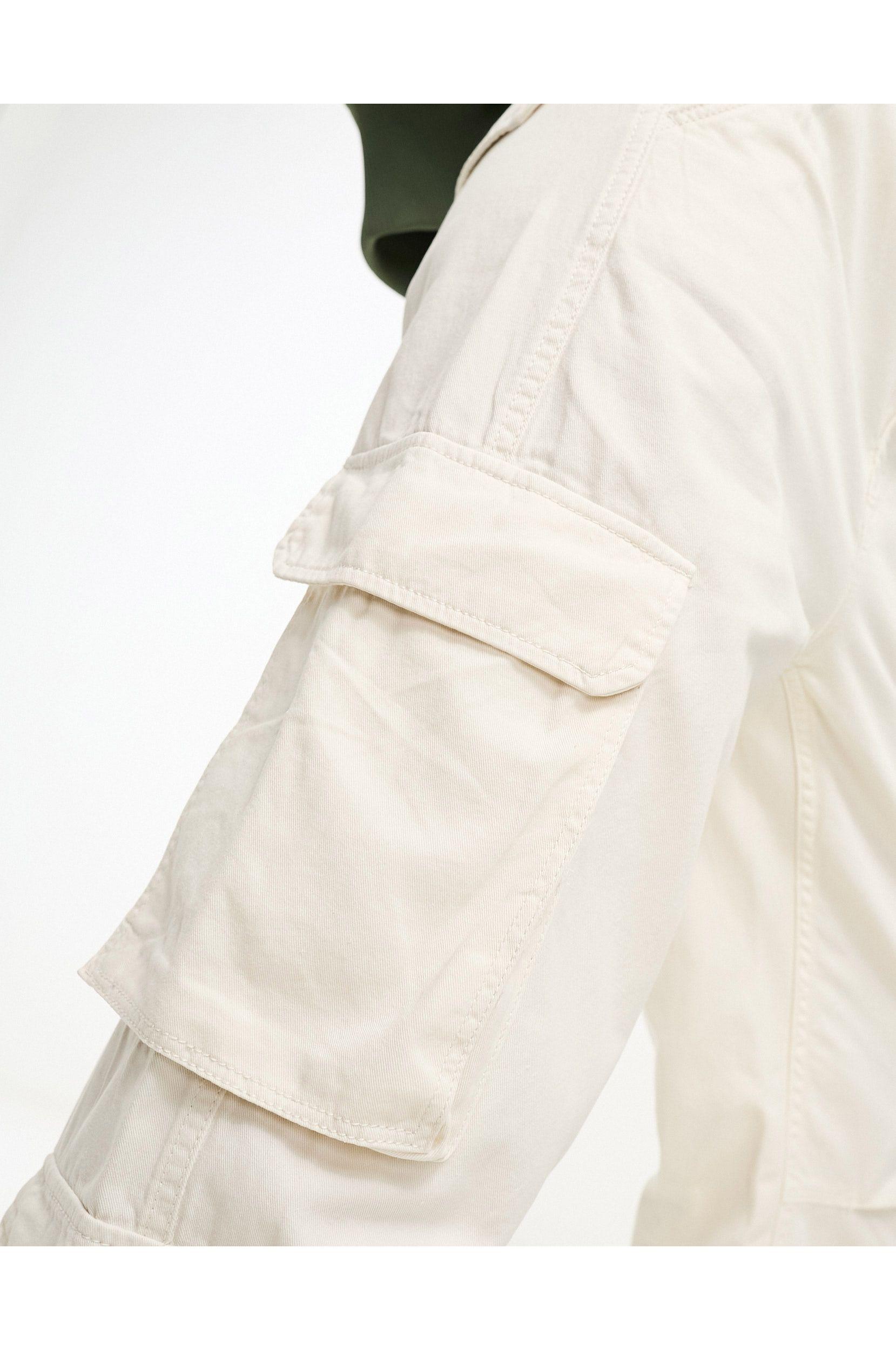 Pantaloni cargo bianchi con coulisse di Bershka in Bianco | Lyst