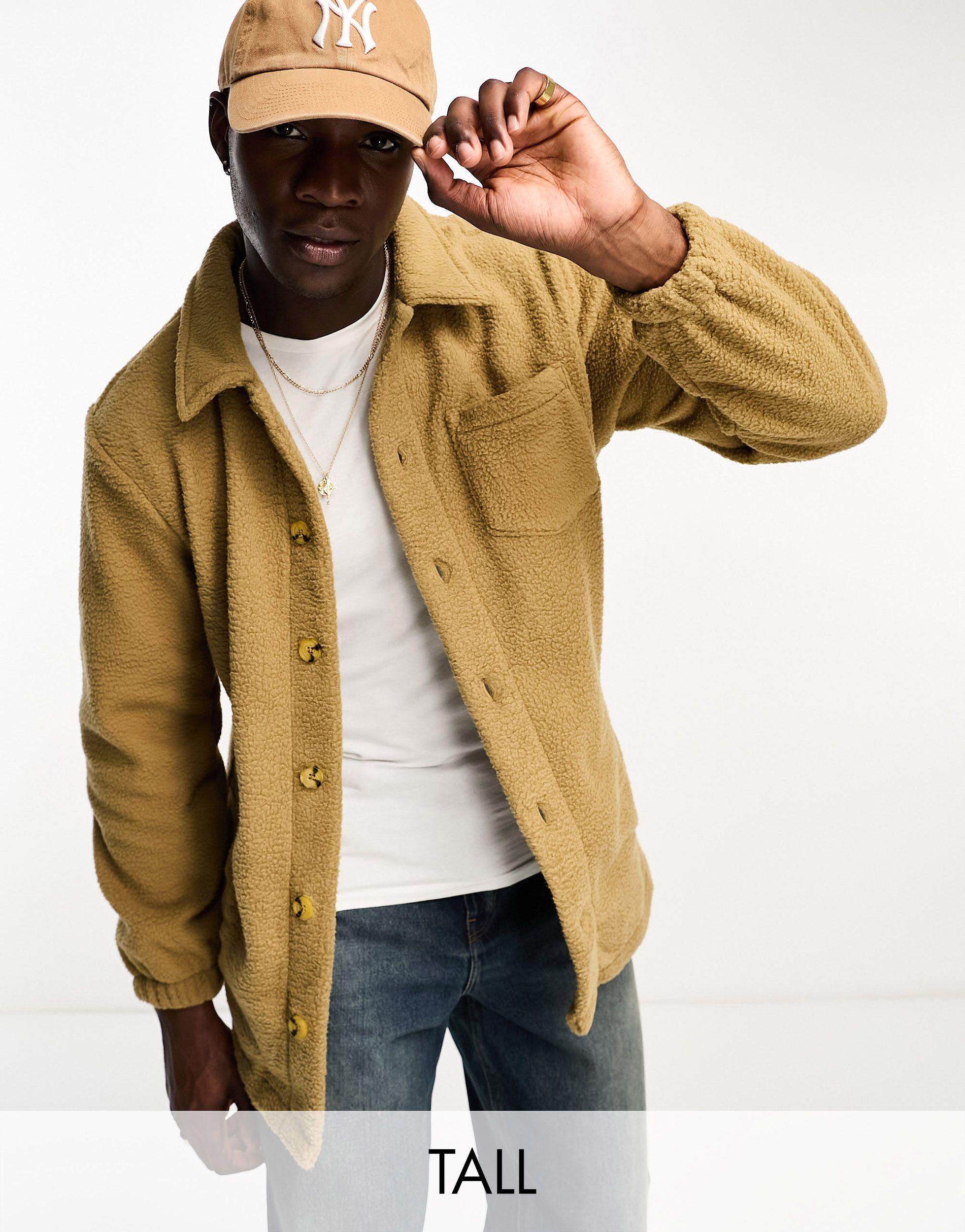 Mens borg shacket Clearance