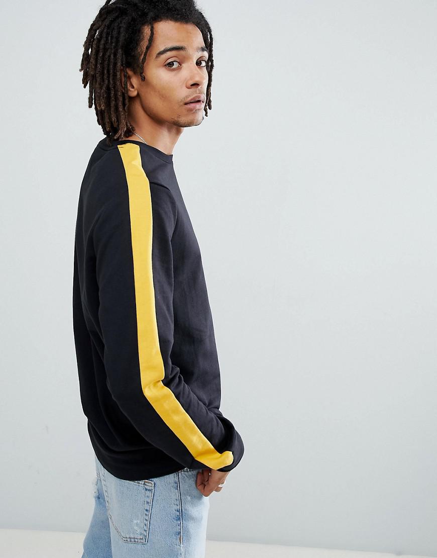 Download Criminal Damage Long Sleeve T-shirt In Black With Side ...