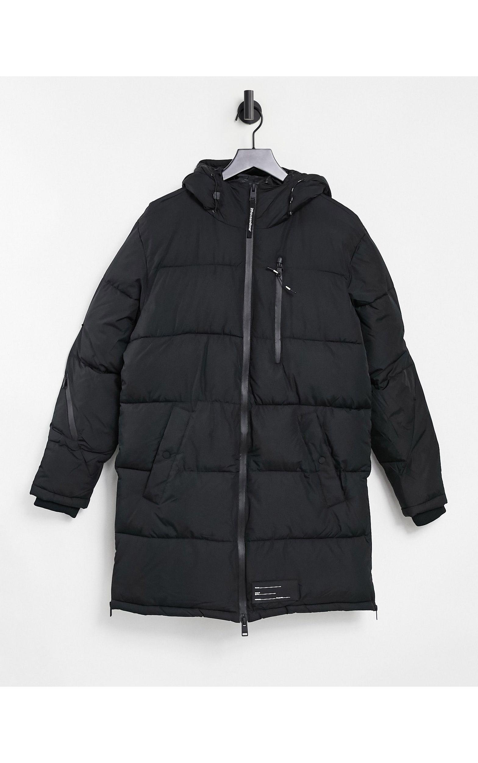 longline puffer jacket boys