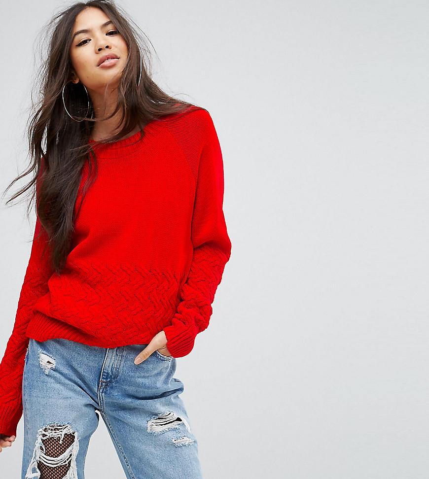 red jumper pretty little thing