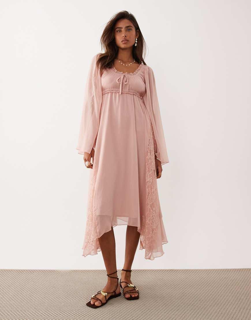 sachin and babi light blue dress Miss Selfridge Sequin Star Sheer Mesh Maxi Dress in White