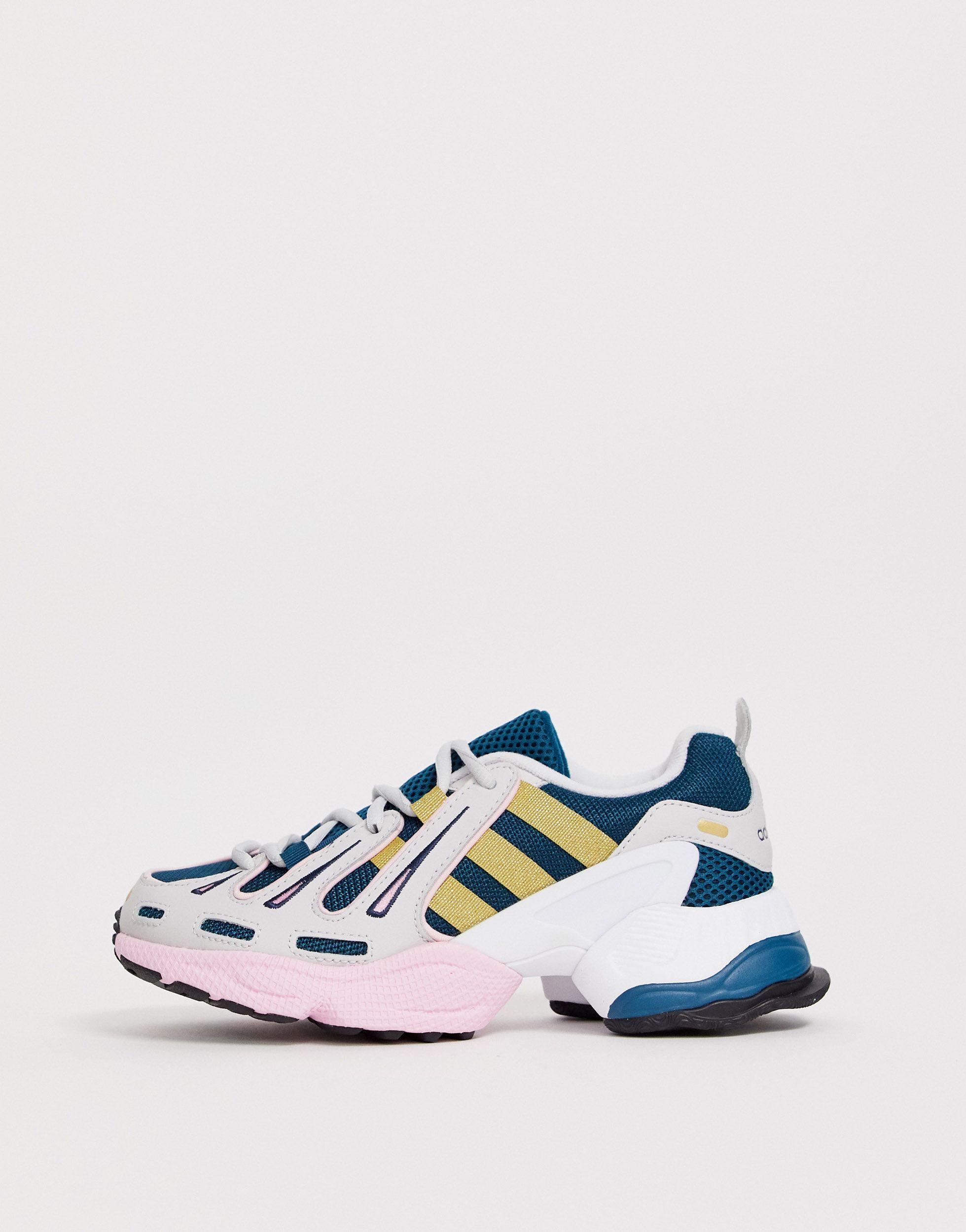 Zapatillas en azul marino y rosa EQT Gazelle adidas de Cuero de color Azul  | Lyst