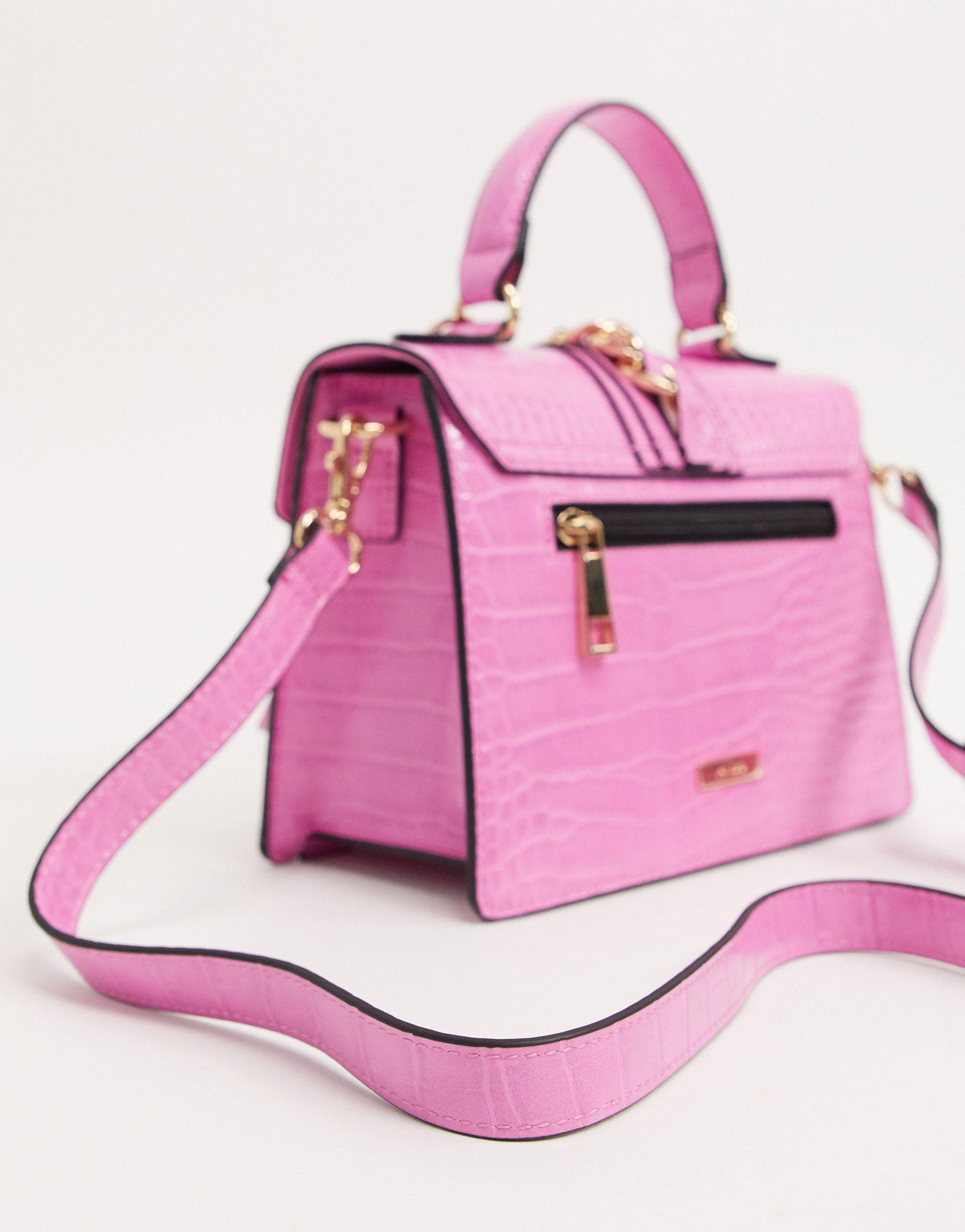 ALDO Martis Top Handle Cross Body Bag in Pink | Lyst