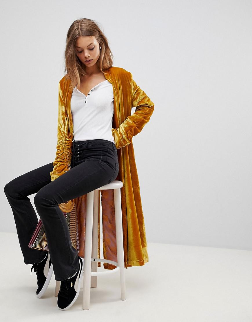 velvet duster jacket