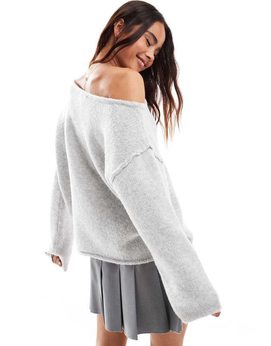 Miss selfridge grey jumper outlet