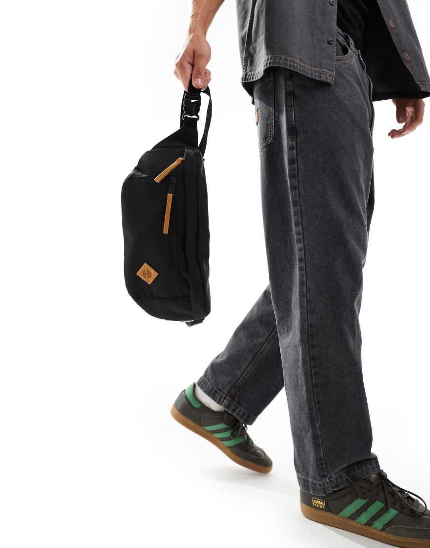 Timberland Zip Pocket Logo Bum Bag in Black for Men Lyst UK