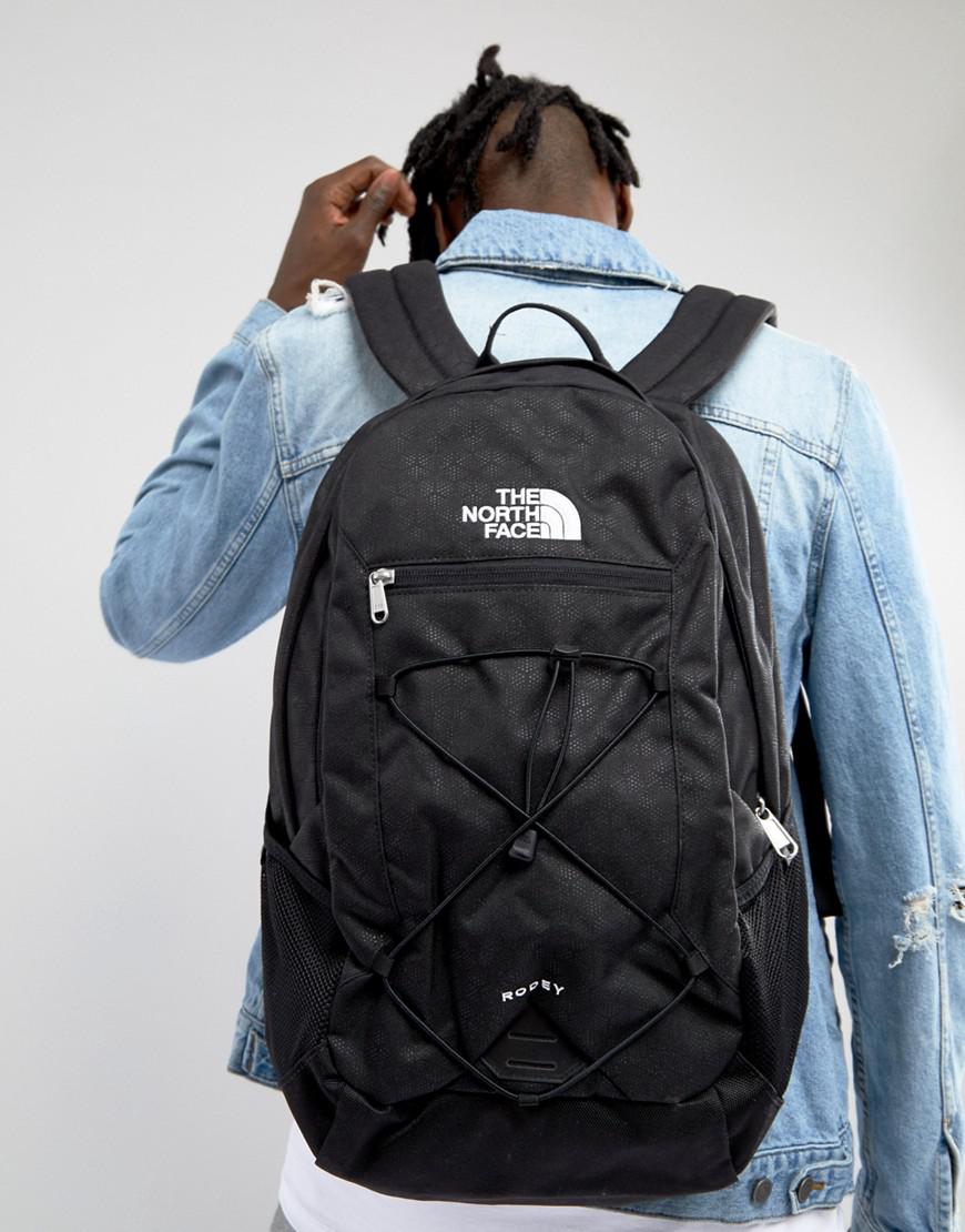 the north face rodey backpack in black 