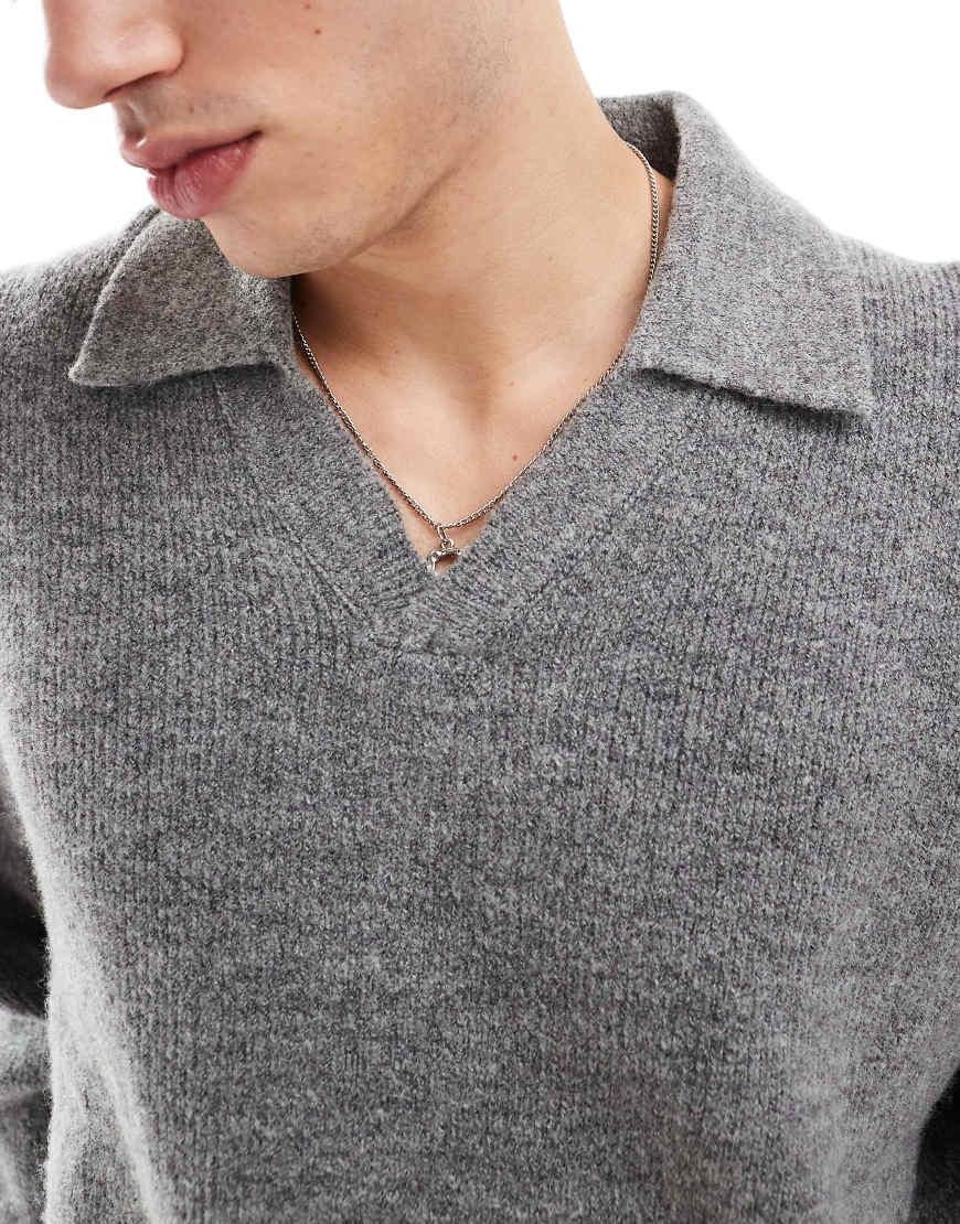 Bershka Oversized Sweater in Grey for Men Lyst UK - Main Image
