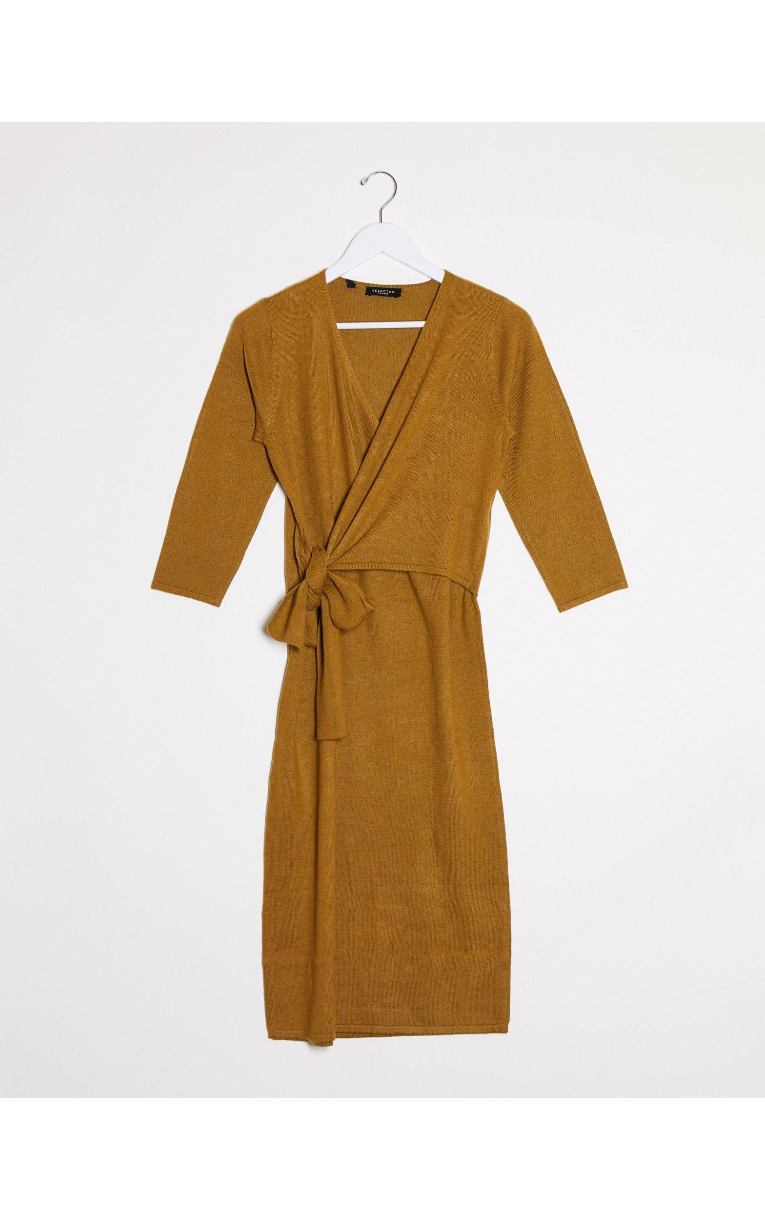 wrap knot dress