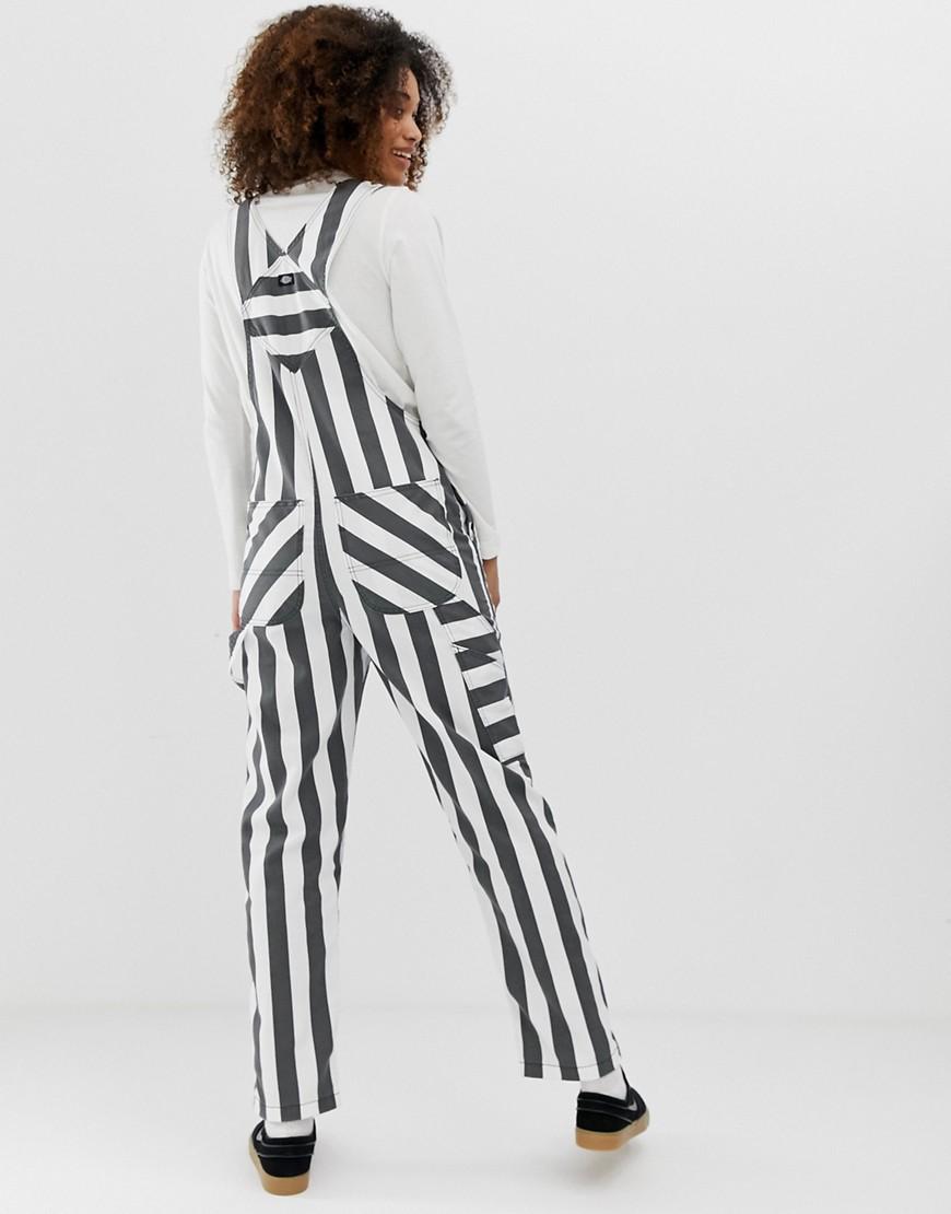 Dickies Relaxed In Contrast Stripe in White UK