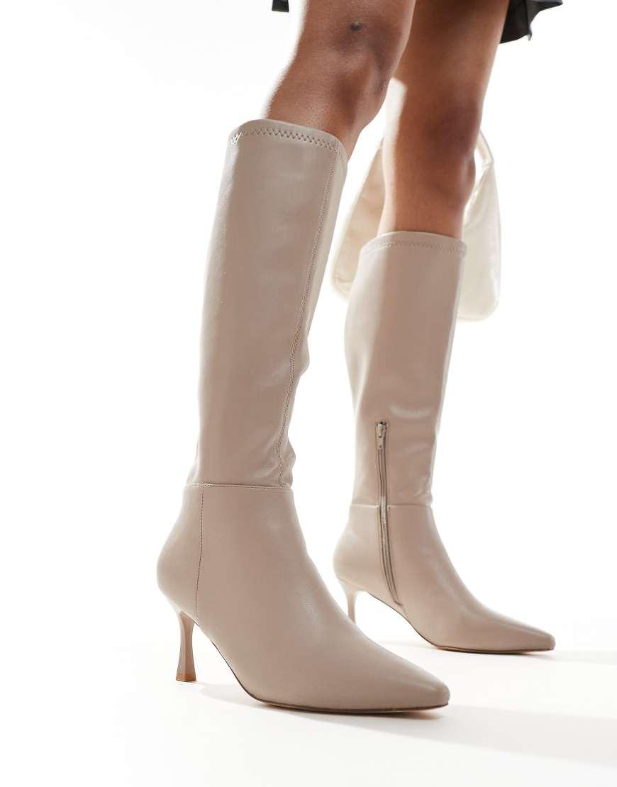 New Look Knee Boot in White Lyst UK