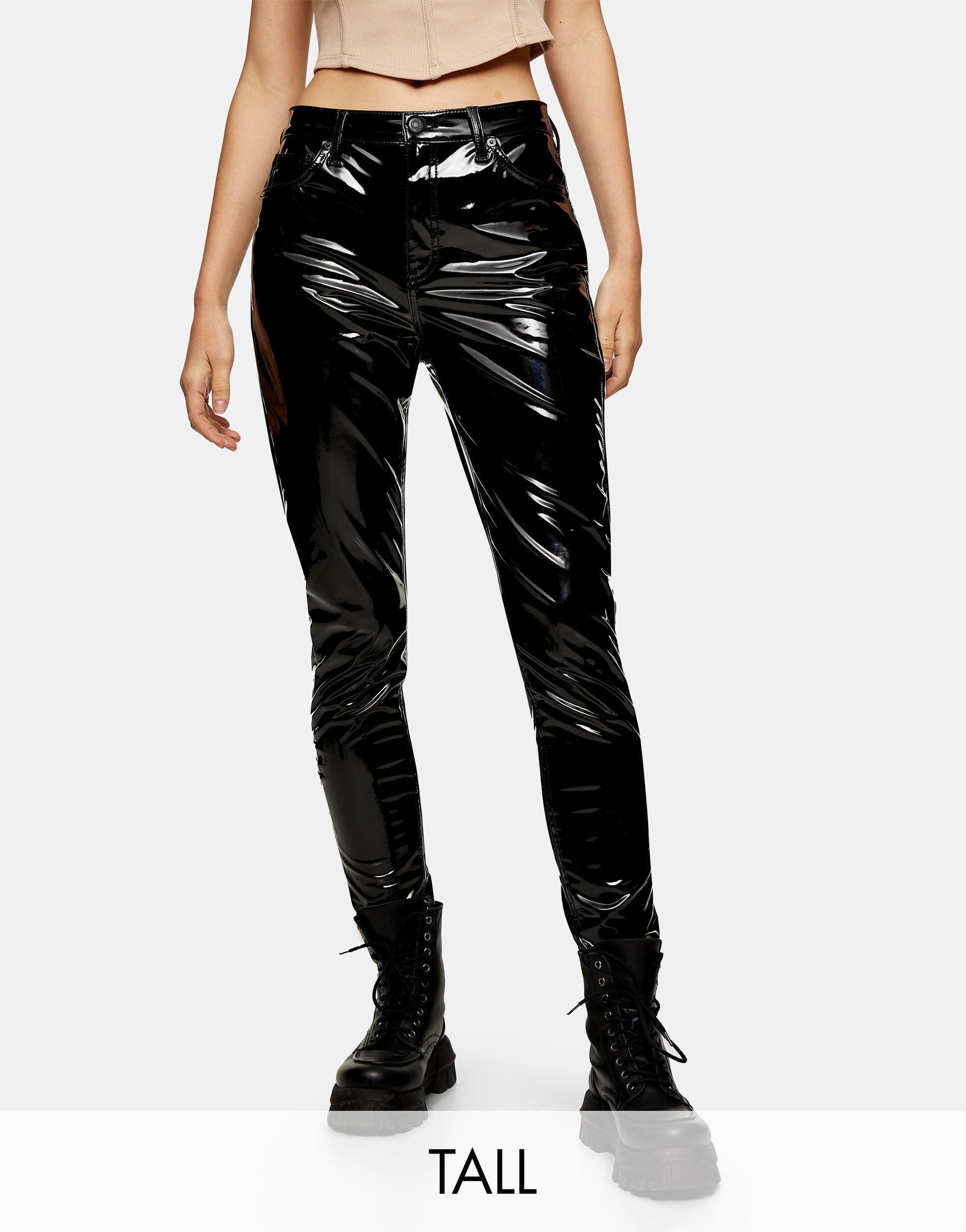 TOPSHOP Denim Jamie - Jeans Met Vinyl 
