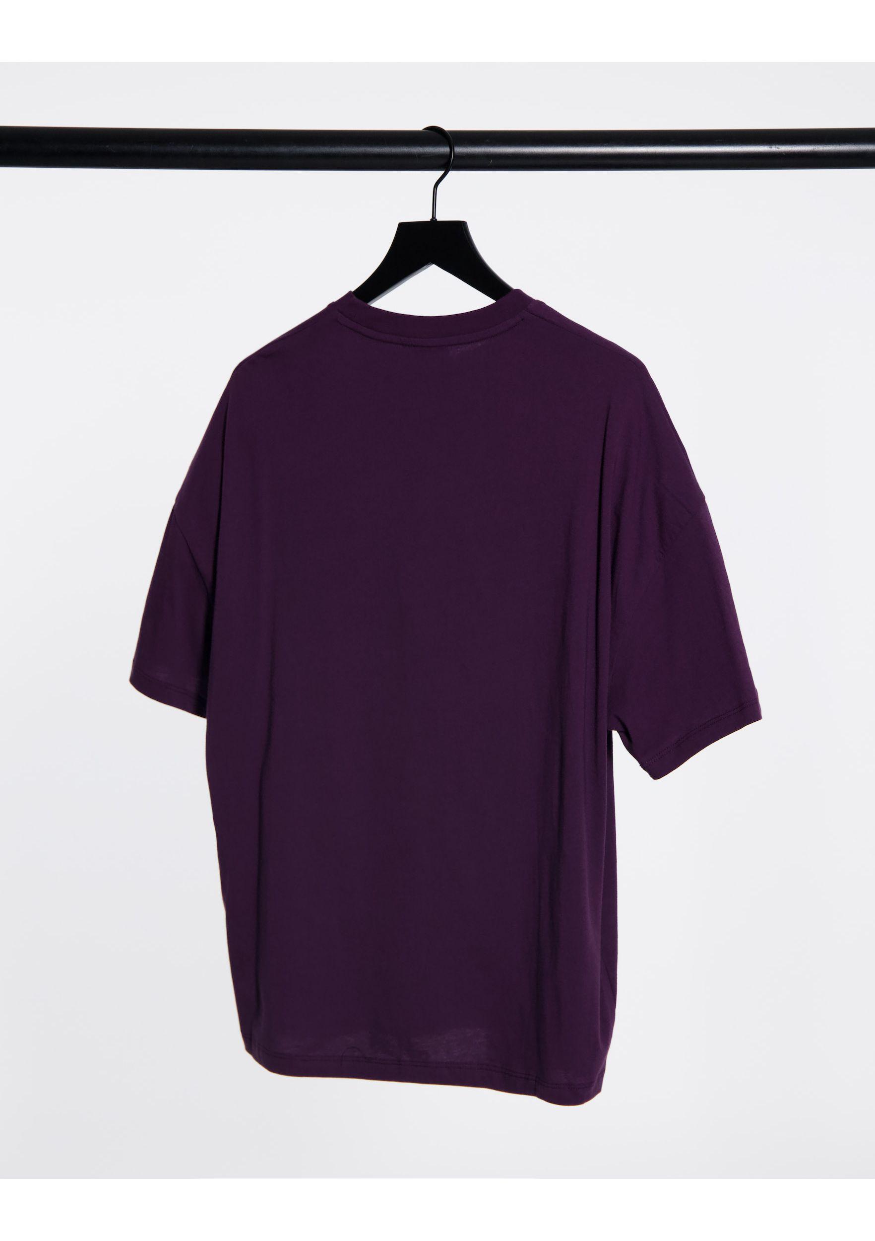 ASOS Oversized T-shirt in Purple for Men - Lyst