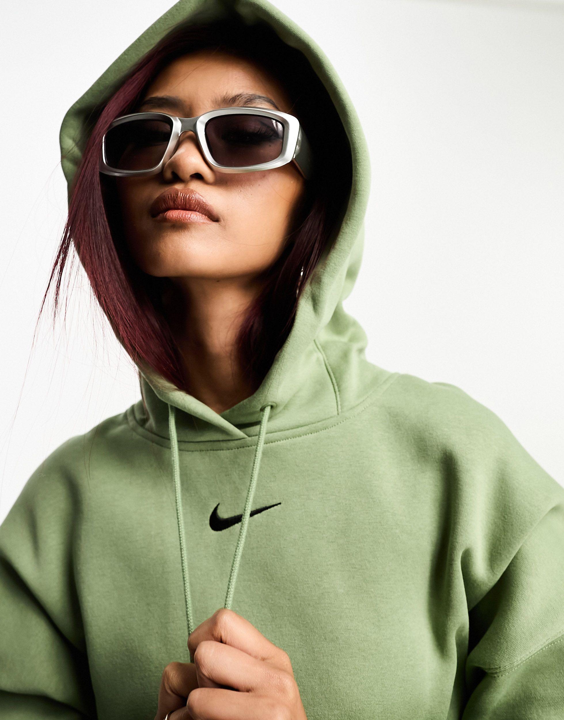 Nike Phoenix Fleece Oversized Hoodie in Green | Lyst