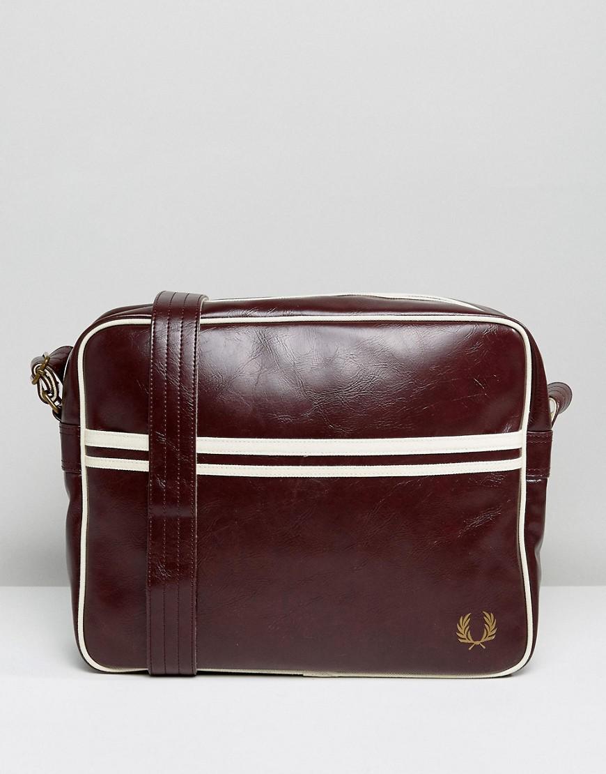 maroon messenger bag