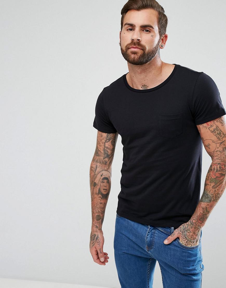 Download Lee Jeans Denim Jeans Pocket T-shirt With Lower Front Tab ...