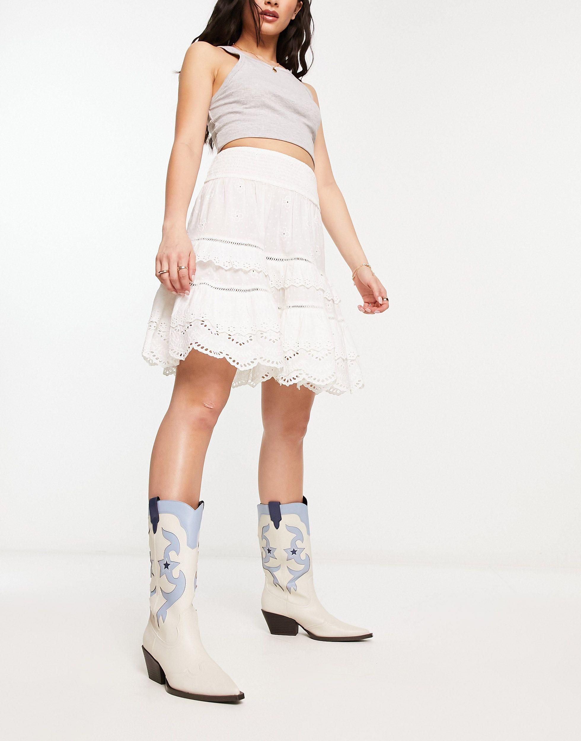 Prairie skirt clearance white
