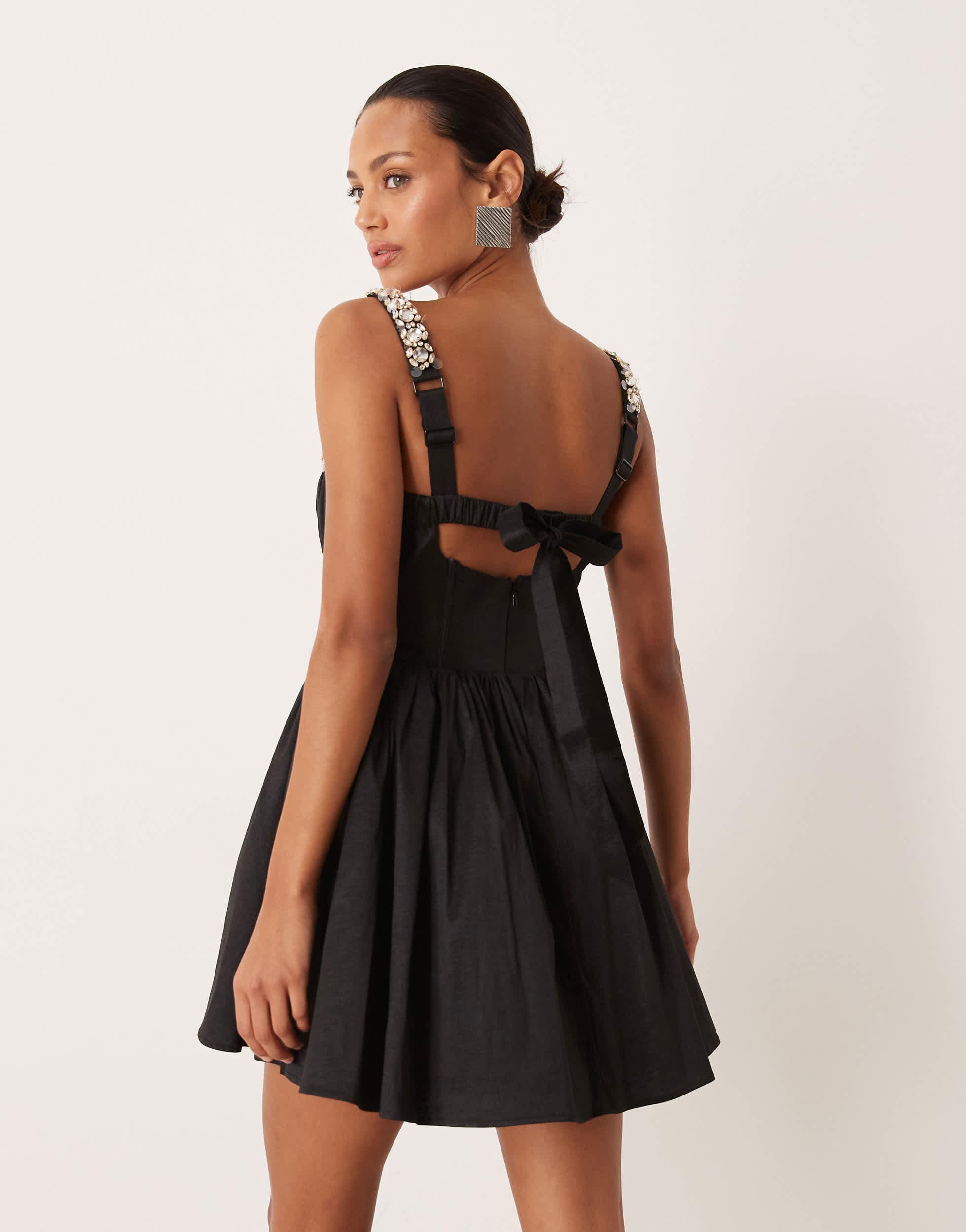 green emerald velvet dress Charmaine Off-The-Shoulder Floral Formal Dress