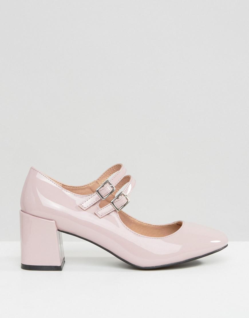 pink patent mary janes