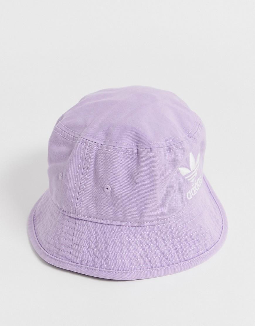 adidas Originals Cotton Bucket Hat In Purple for Men - Lyst