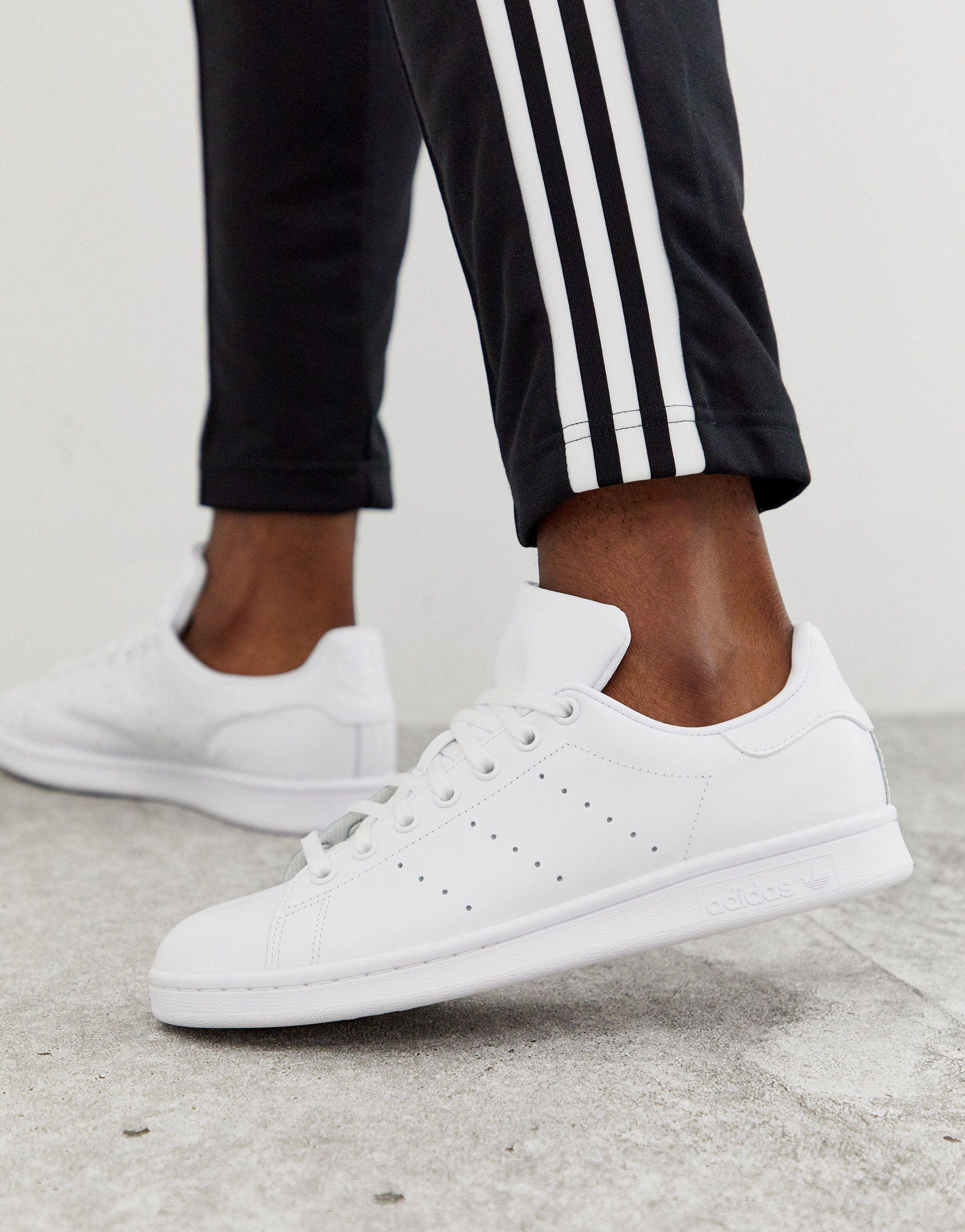 adidas Originals Leather 'stan Smith' Sneakers in White for Men - Save 65%  - Lyst