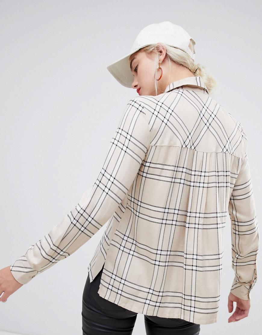 Camisa de manga larga a cuadros de Stradivarius de Denim de color Negro |  Lyst