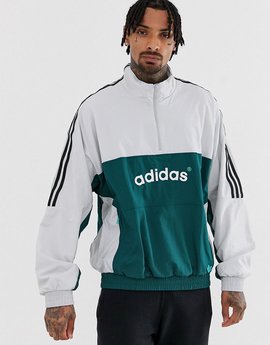 adidas Originals Synthetic Authentic Overhead Windbreaker In Dh3841 in  Green for Men - Lyst