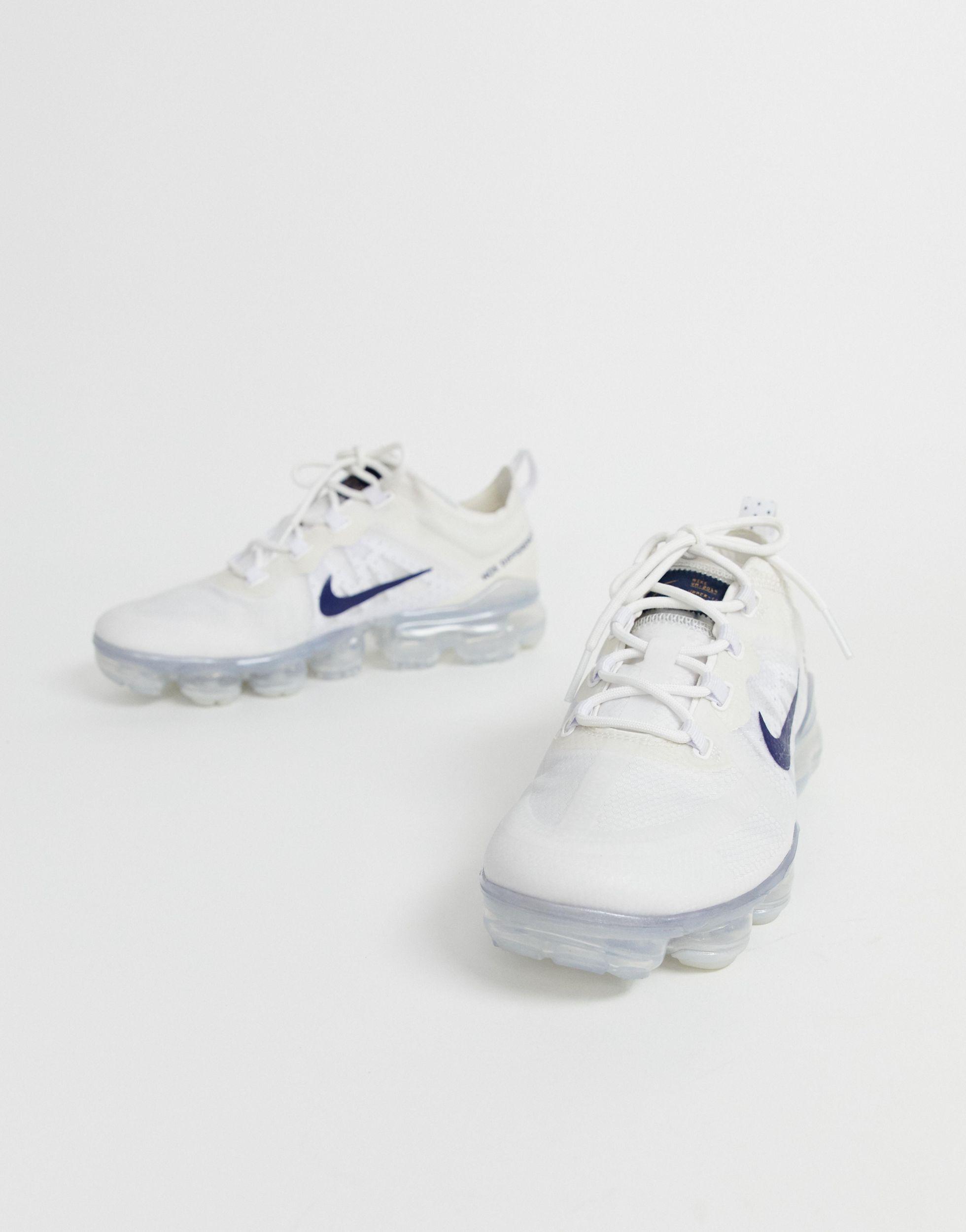 nike white and navy vapormax world cup 2019 trainers