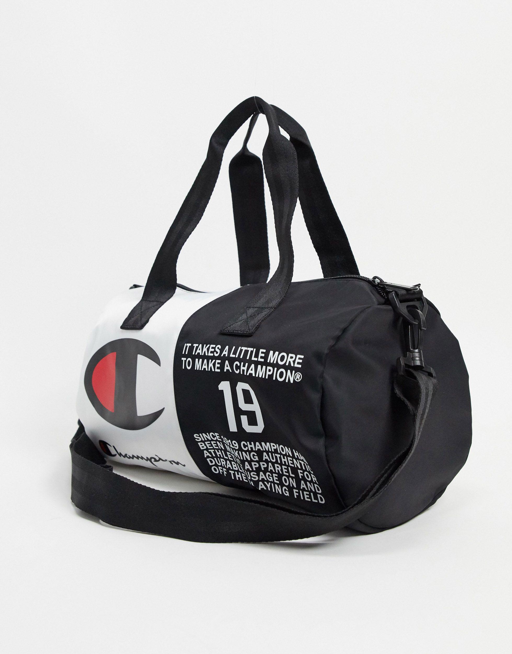 Champion Synthetic Jock Tag Mini Duffle Bag in Black for Men - Lyst