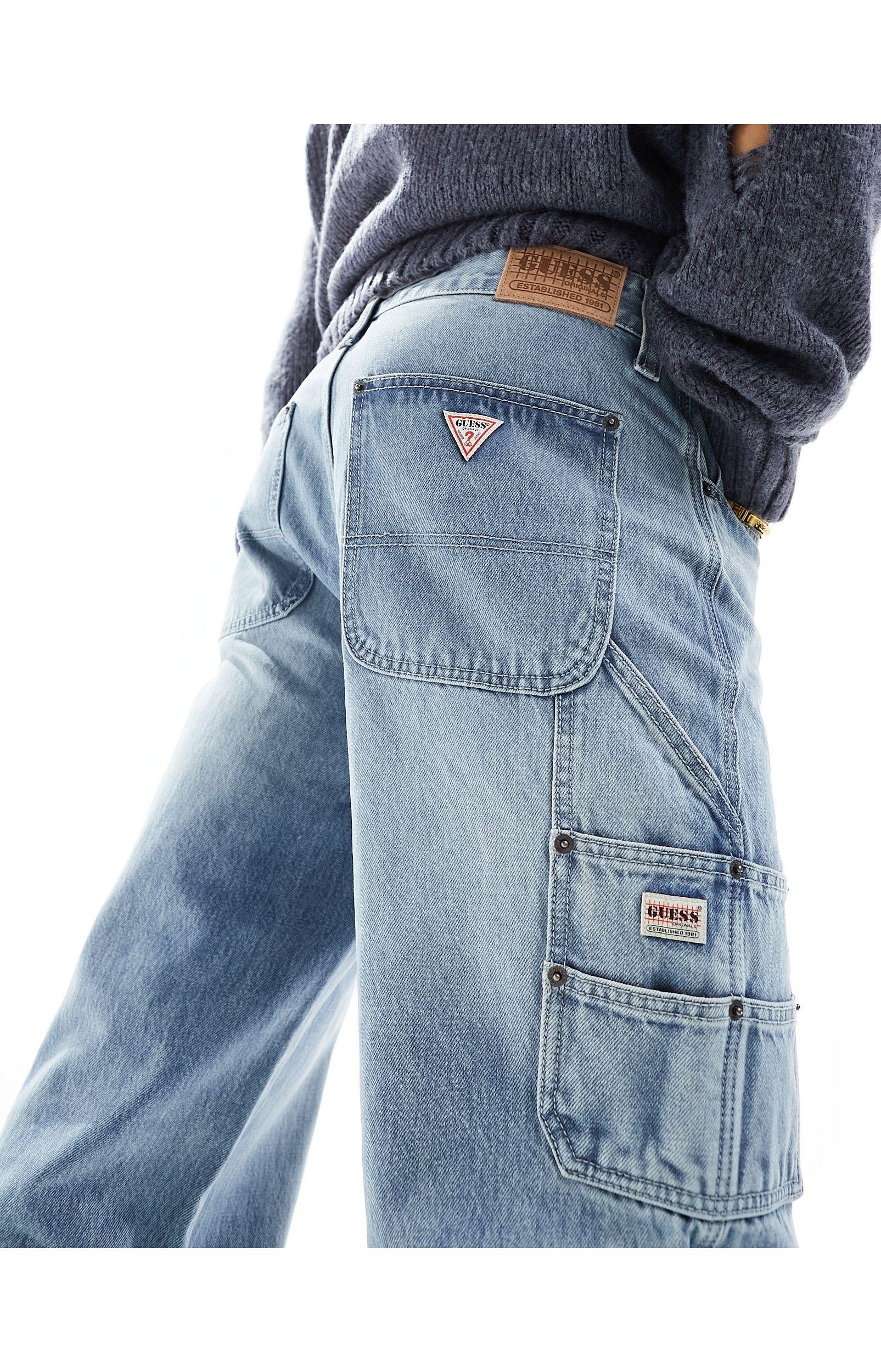 Guess Originals Denim Carpenter Pants in Blue for Men | Lyst