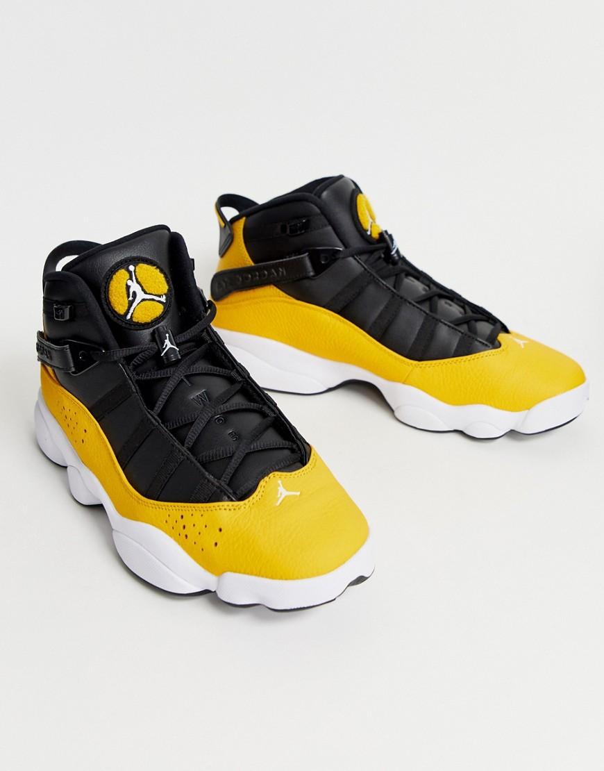 6 rings jordan yellow