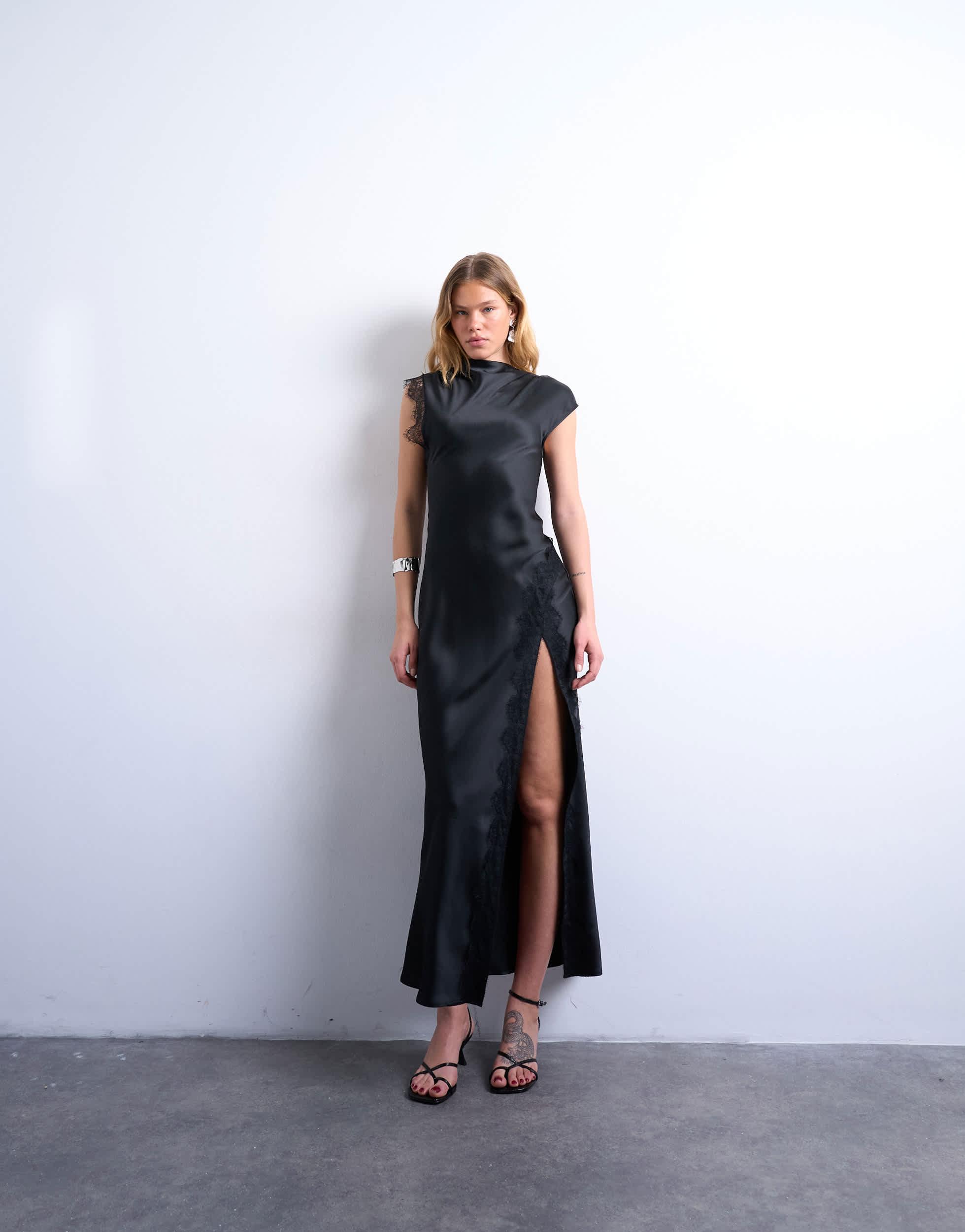 TOPSHOP Black Tie Dresses for Women | Lyst Canada, image size:1959x2500