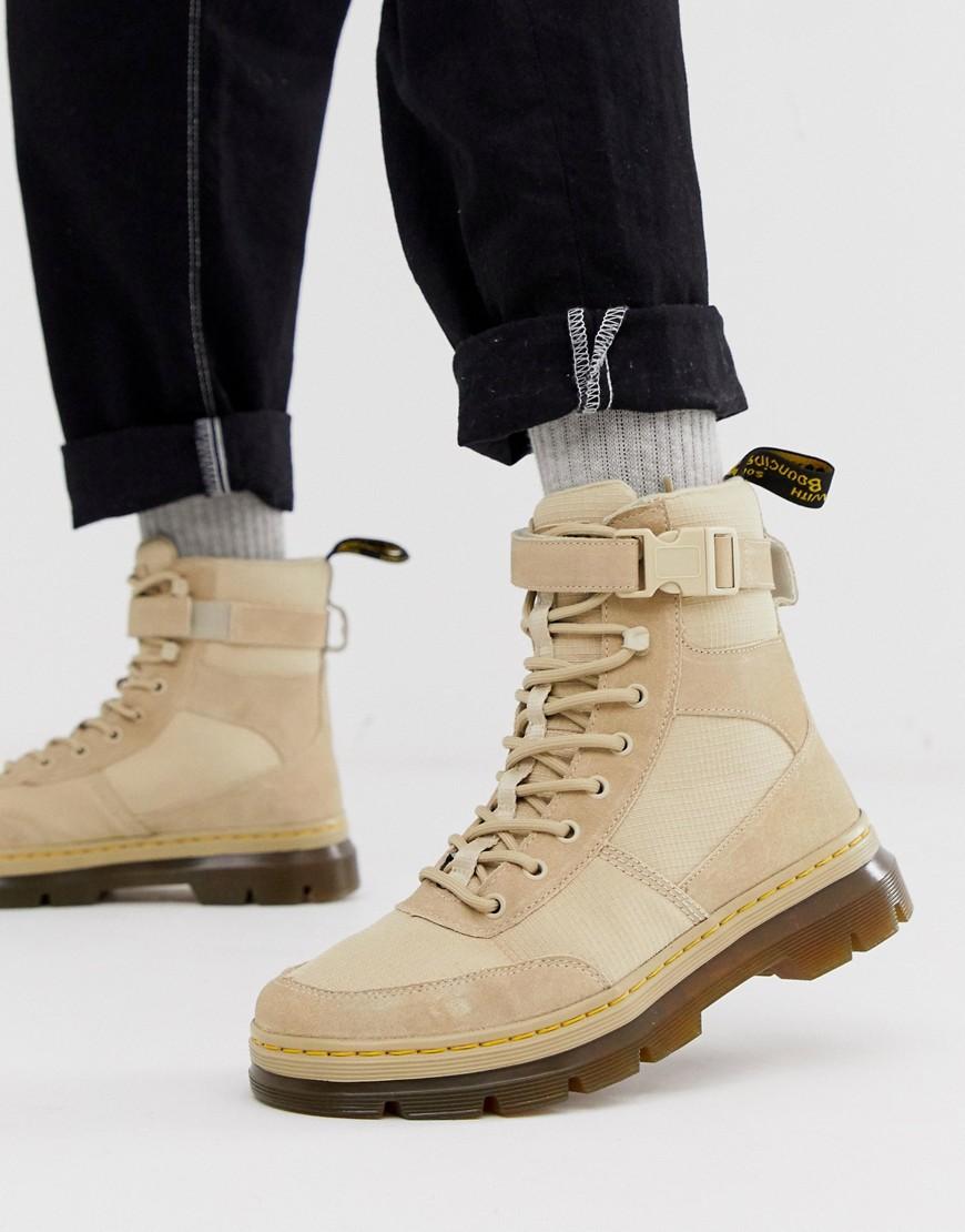 Dr. Martens Combs - Laarzen Met 7 Oogjes In Zandkleur in het Naturel voor  heren | Lyst NL