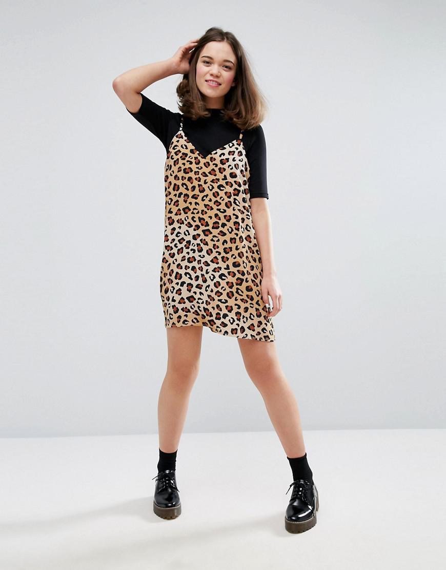 cami dress leopard