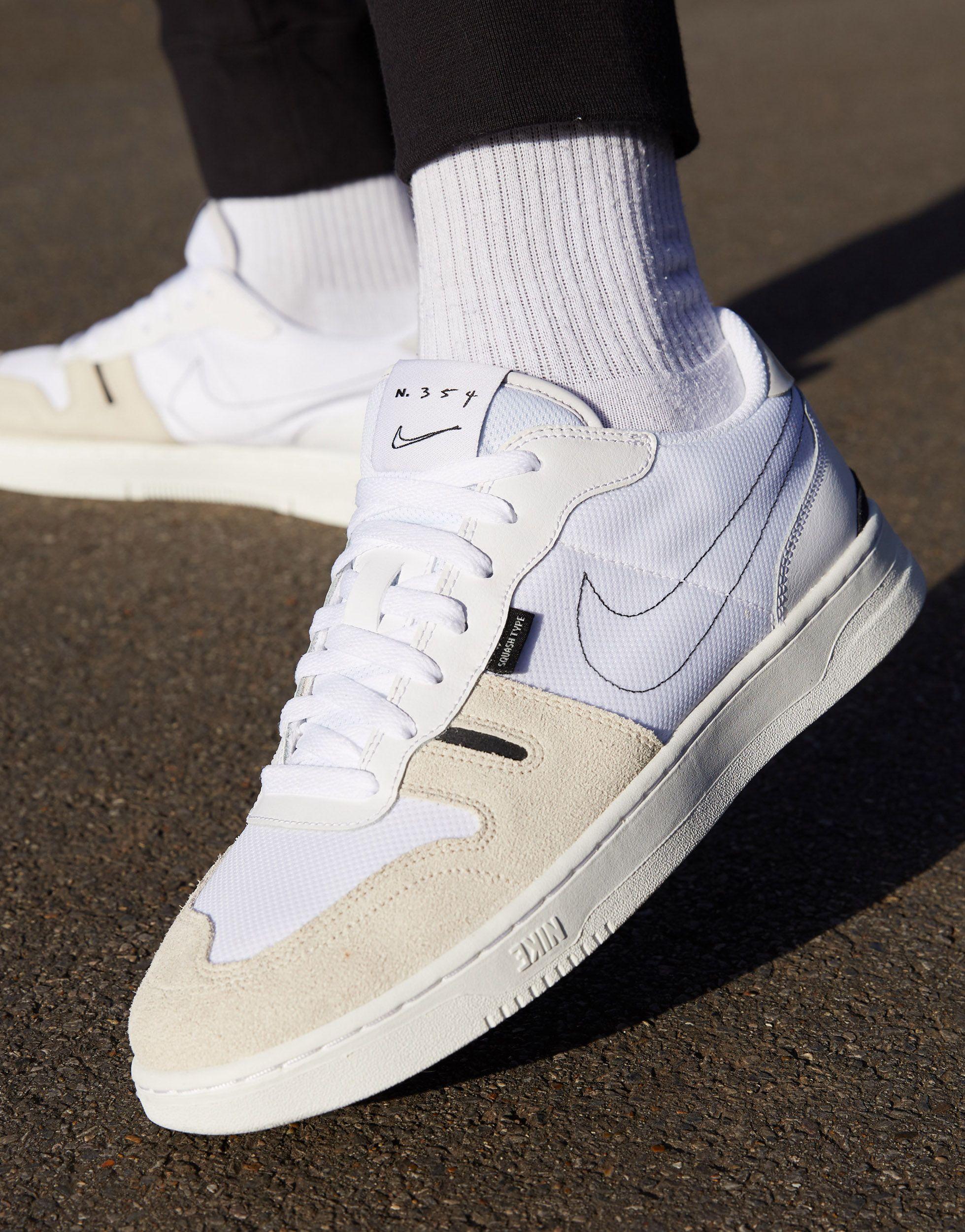 Nike Rubber Squash-type Sneakers in White for Men - Lyst