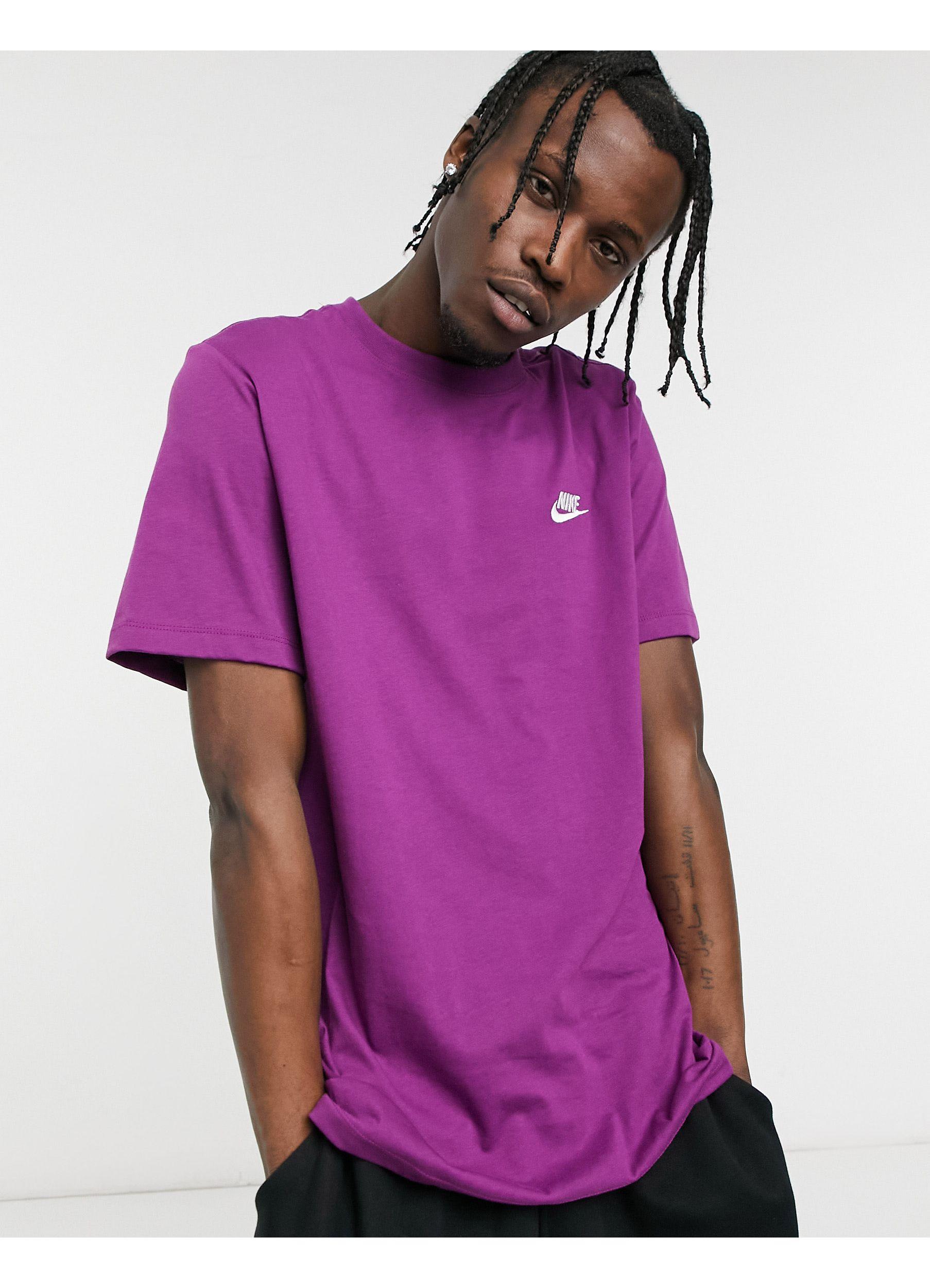 analyse gordijn uitroepen Nike Club T-shirt in Purple for Men | Lyst