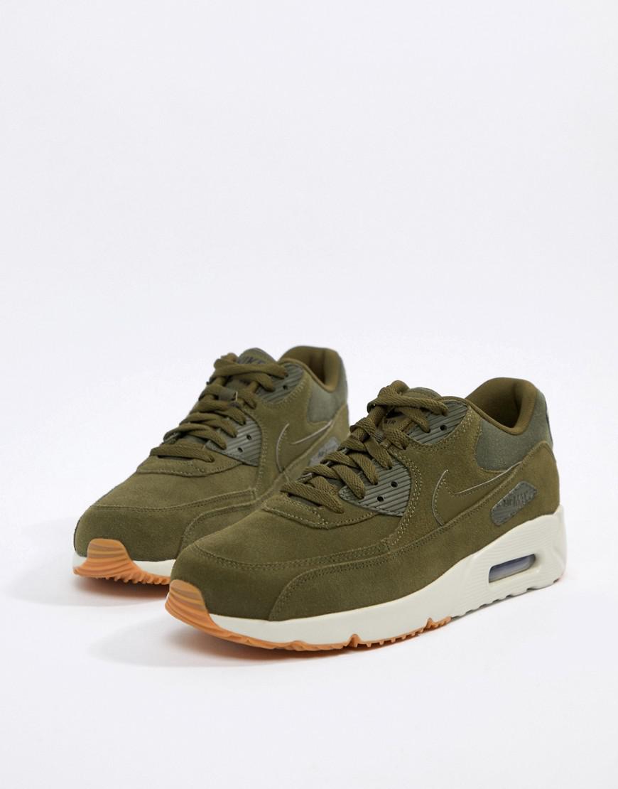 nike air max 90 khaki trainers