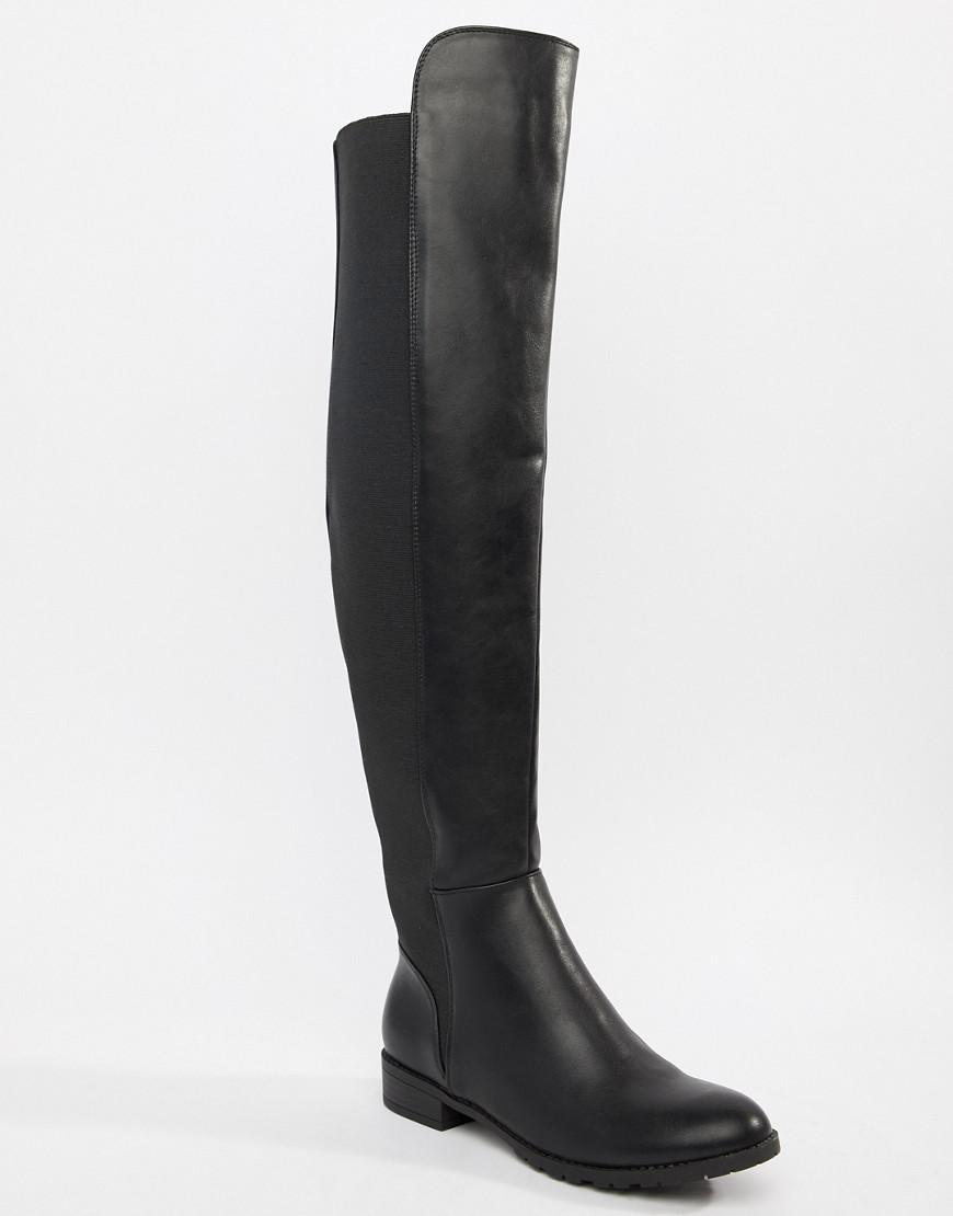 flat over the knee boots
