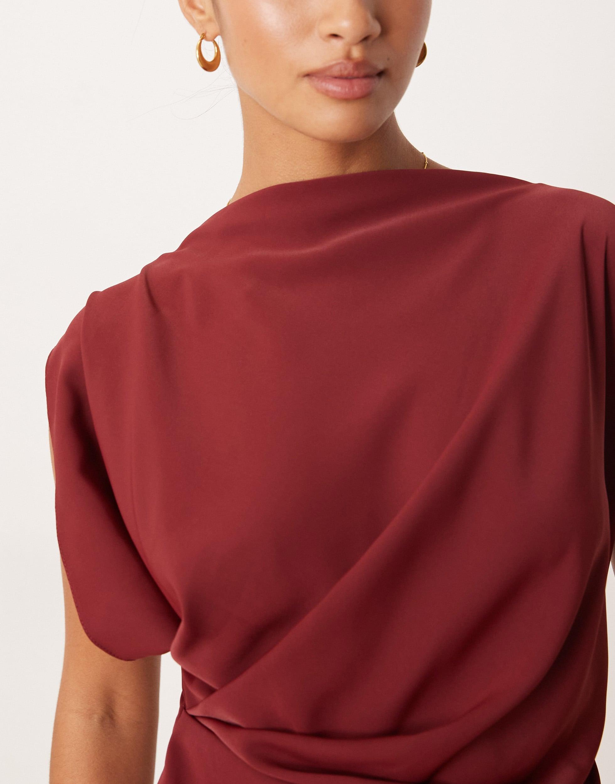 knee length dresses for ladies Pleated Bustier Midi Dress main image 0