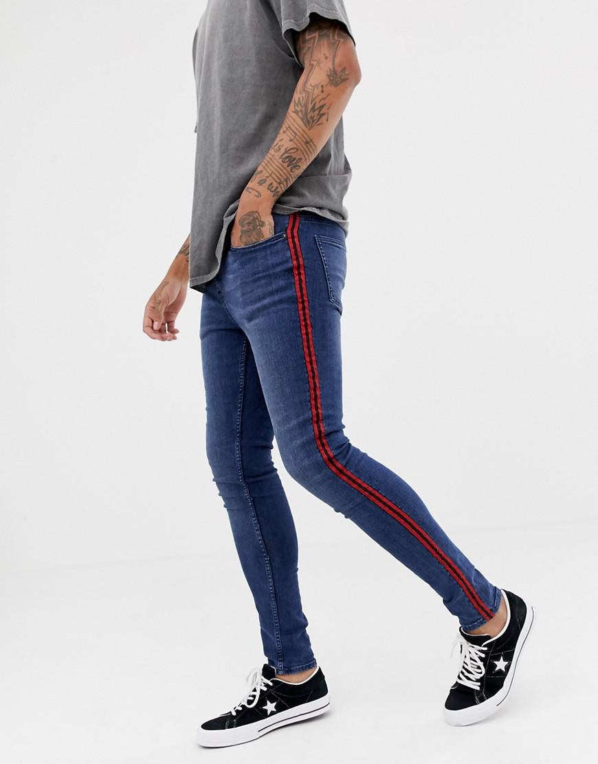 new look striped jeans
