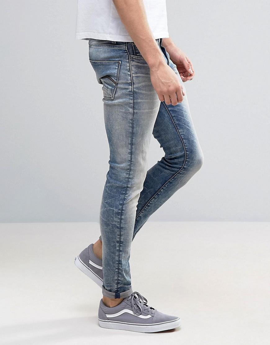 G-Star RAW Denim Revend Super Slim Jeans Light Aged Wash in Blue for Men -  Lyst