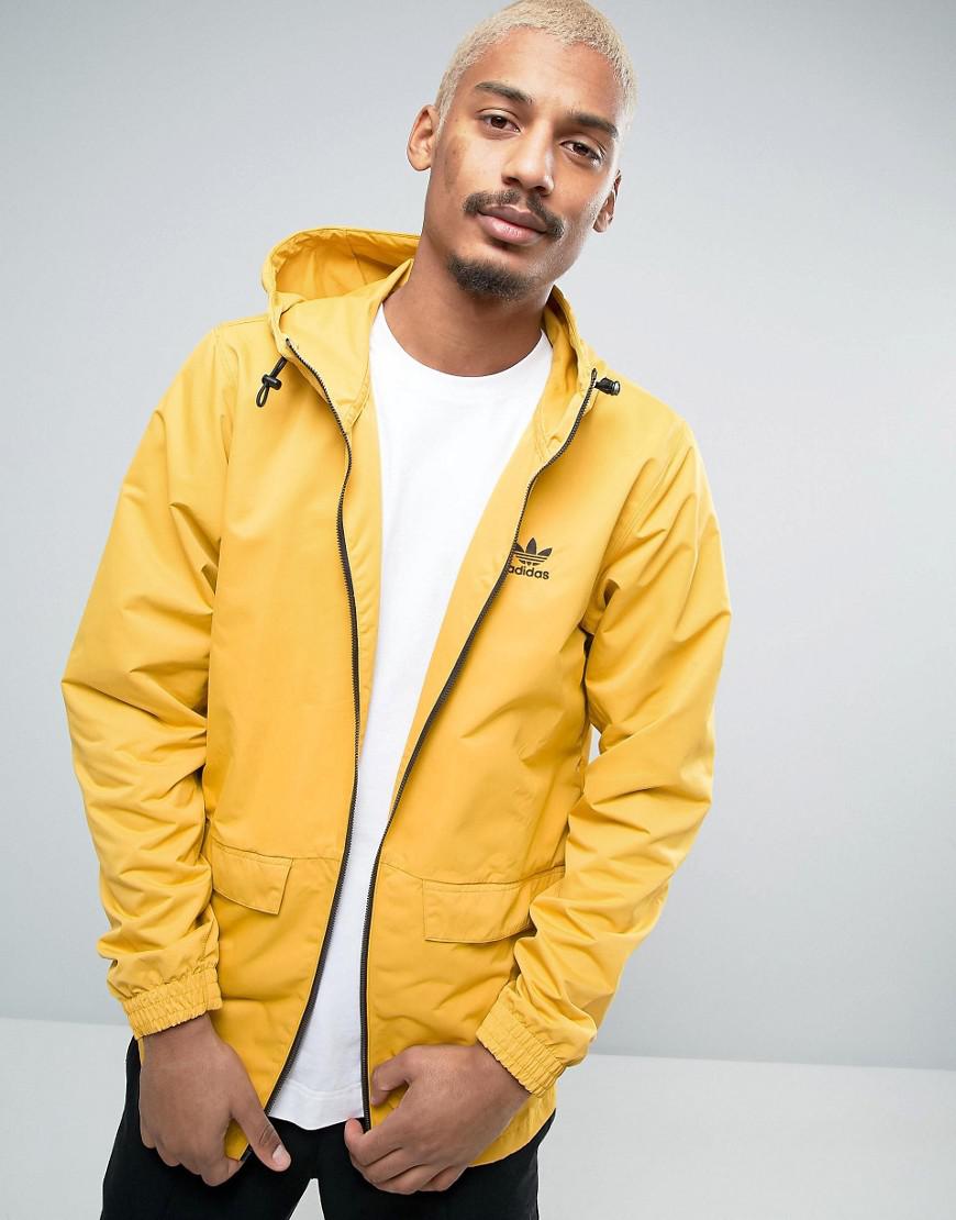 adidas yellow windbreaker