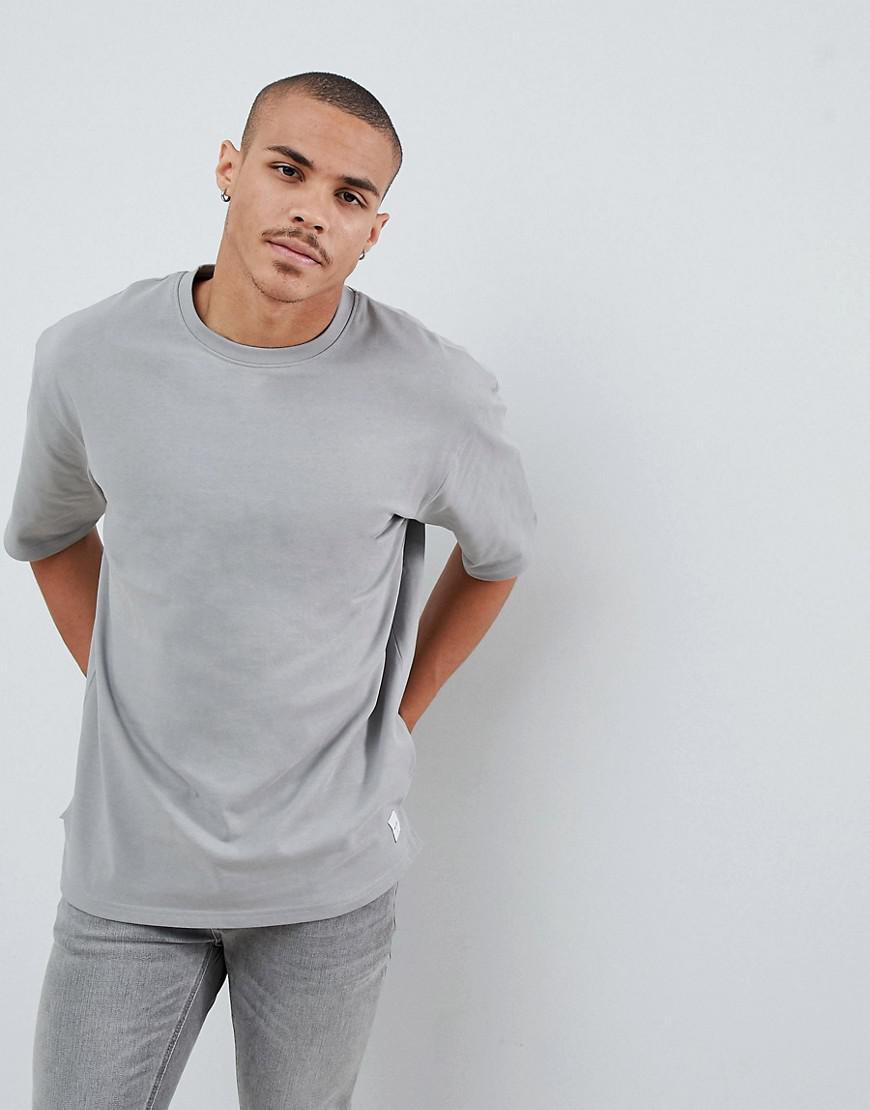 Only & Sons Oversized T-shirt In Heavy Cotton in Gray for Men - Lyst