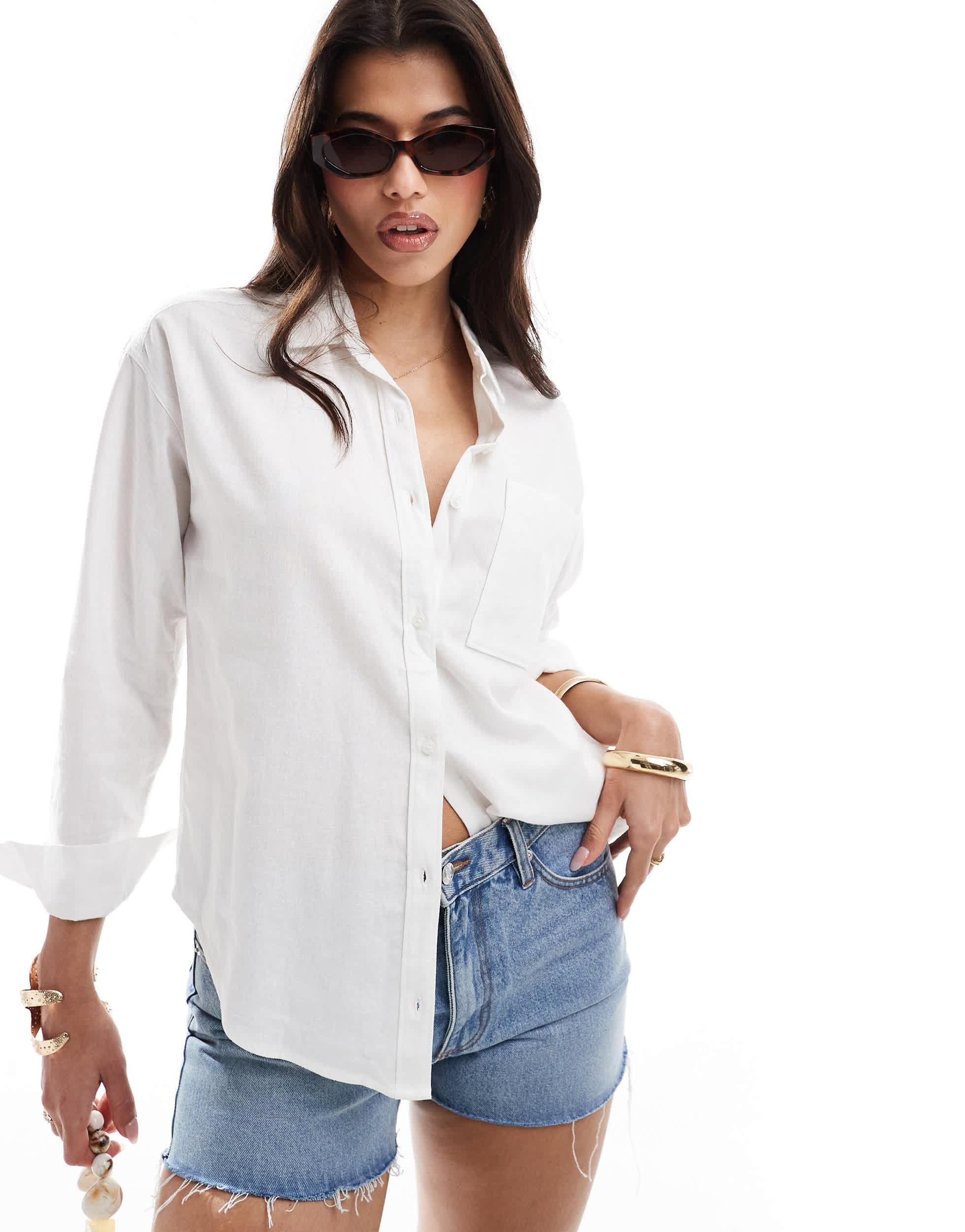 Hollister linen shirt online